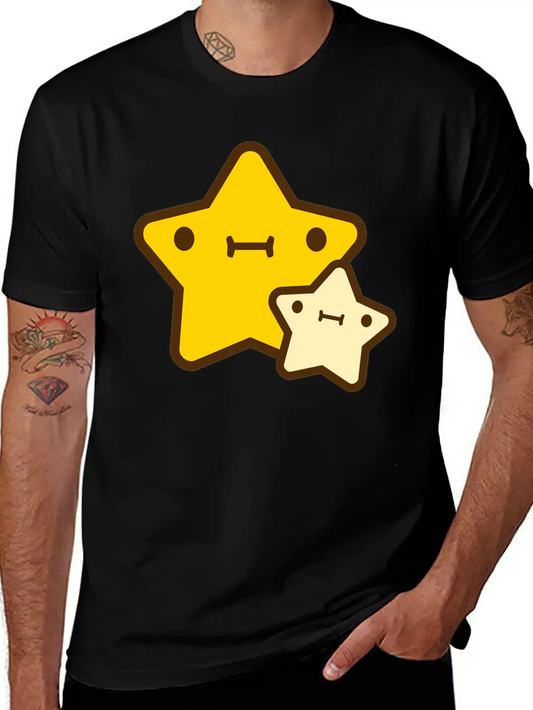 Star With Kid Essential Cotton Tee For Daily Outfits ¨C Unisex Style