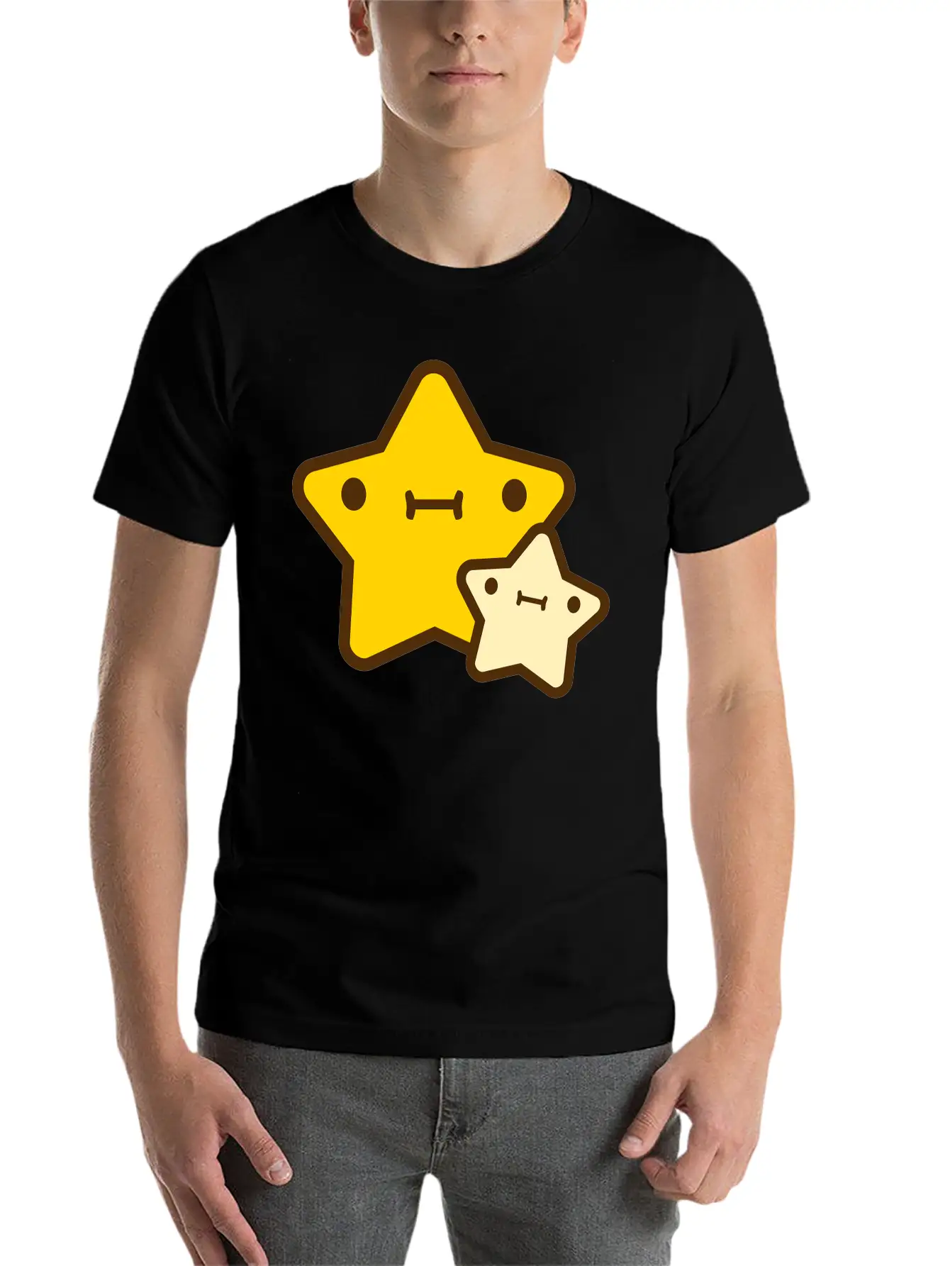 Star With Kid Essential Cotton Tee For Daily Outfits ¨C Unisex Style