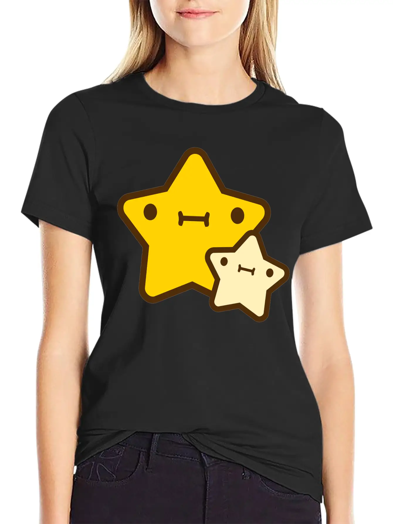 Star With Kid Essential Cotton Tee For Daily Outfits ¨C Unisex Style