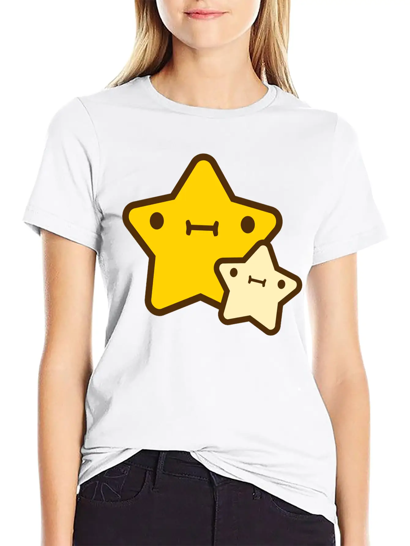 Star With Kid Essential Cotton Tee For Daily Outfits ¨C Unisex Style
