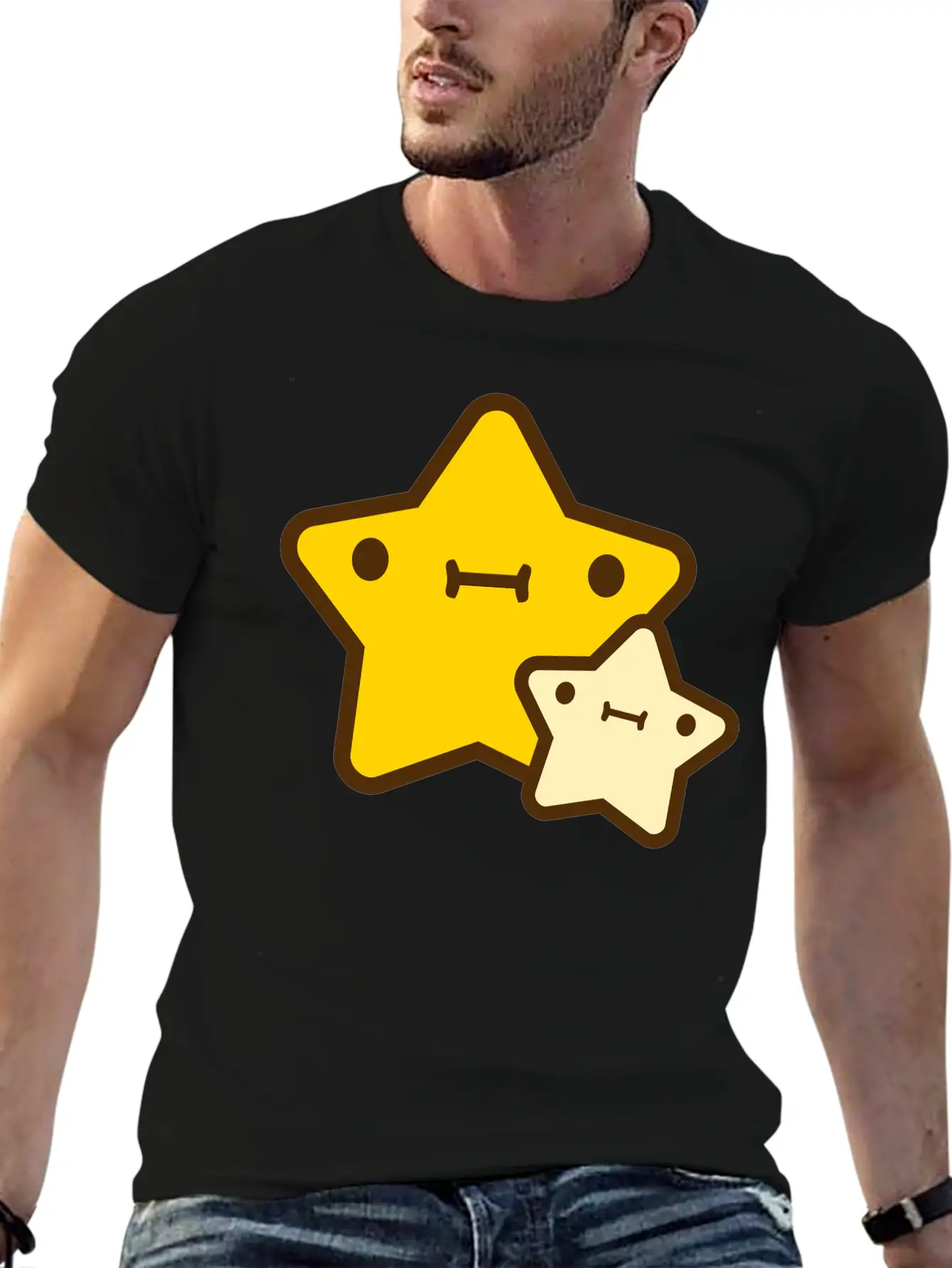 Star With Kid Essential Cotton Tee For Daily Outfits ¨C Unisex Style