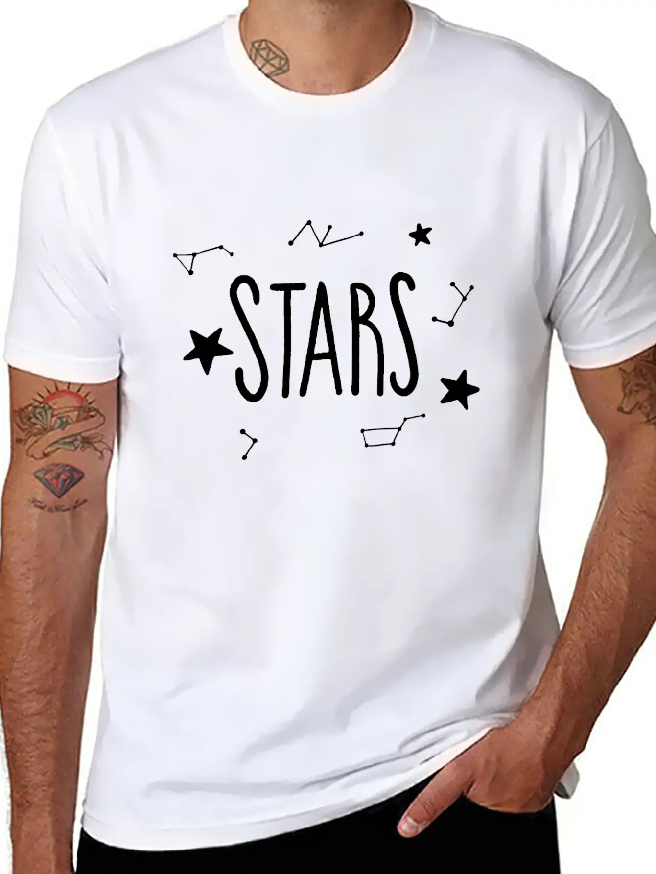 Star Zodiac Style Essential Cotton Tee For Daily Outfits ¨C Unisex Style