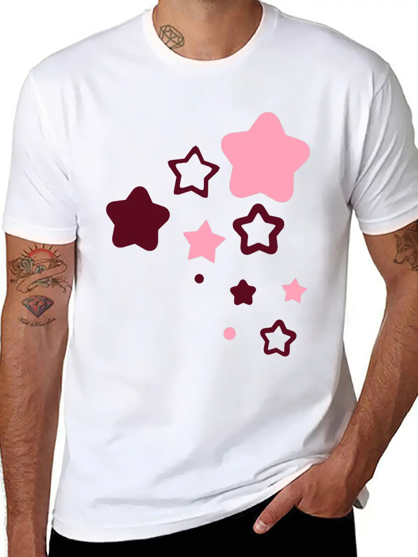 Stars Flowers Love Live Sun Fun Soft Cotton Short Sleeve Tee ¨C Unisex Wardrobe Staple