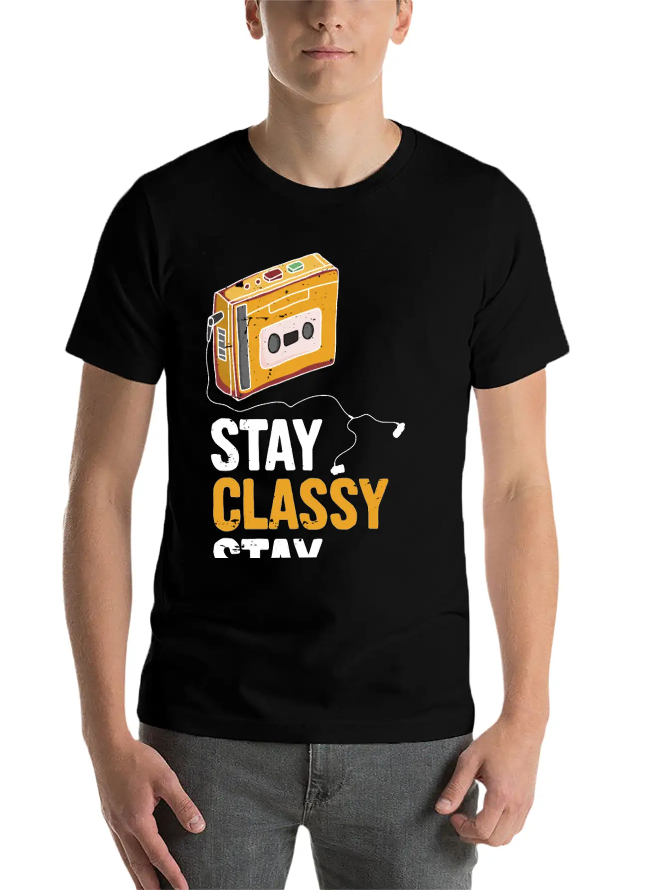 Stay Classy Stay Awesome Essential Cotton Tee For Daily Outfits ¨C Unisex Style