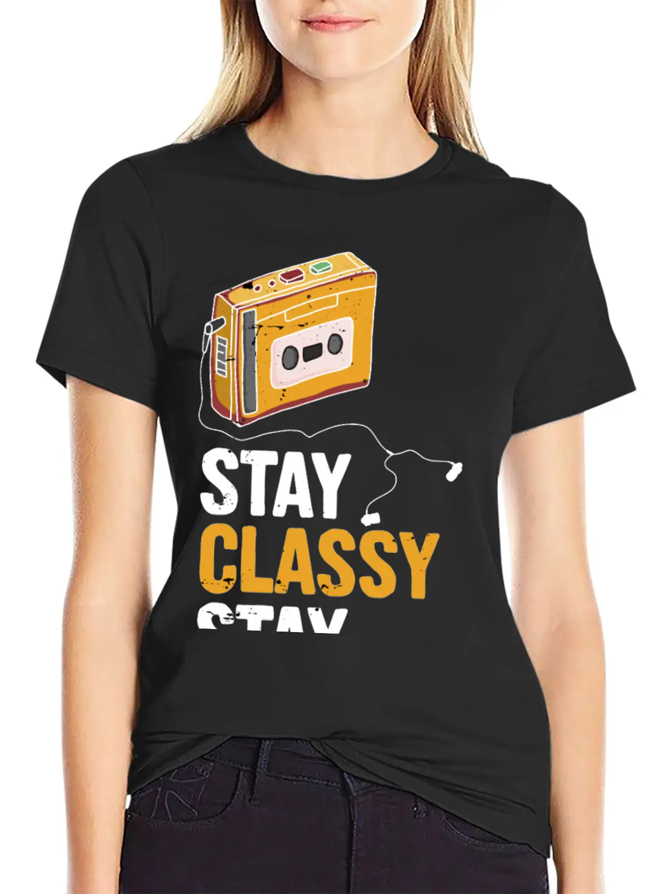 Stay Classy Stay Awesome Essential Cotton Tee For Daily Outfits ¨C Unisex Style