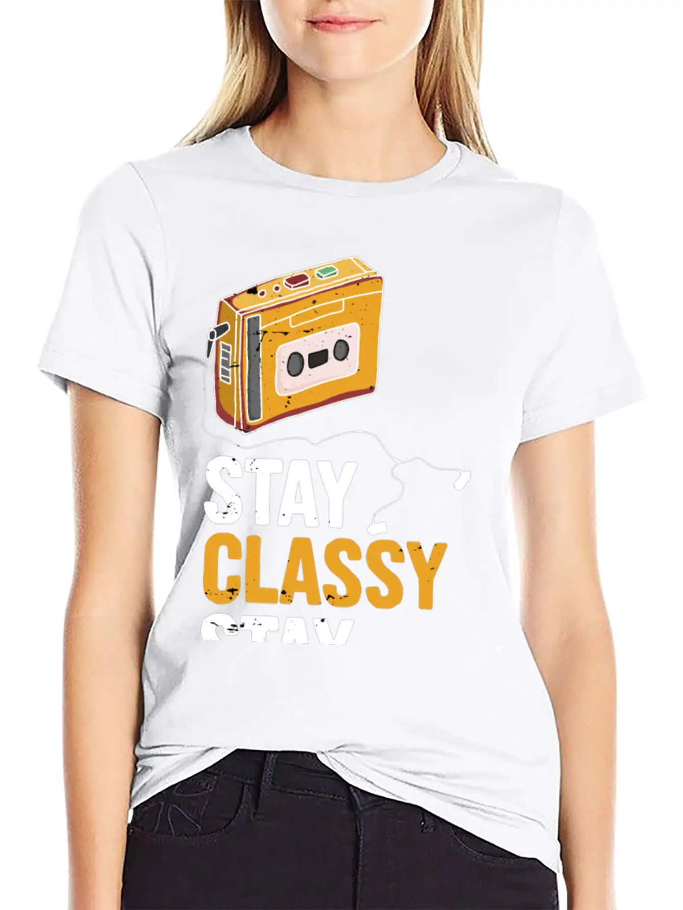 Stay Classy Stay Awesome Essential Cotton Tee For Daily Outfits ¨C Unisex Style