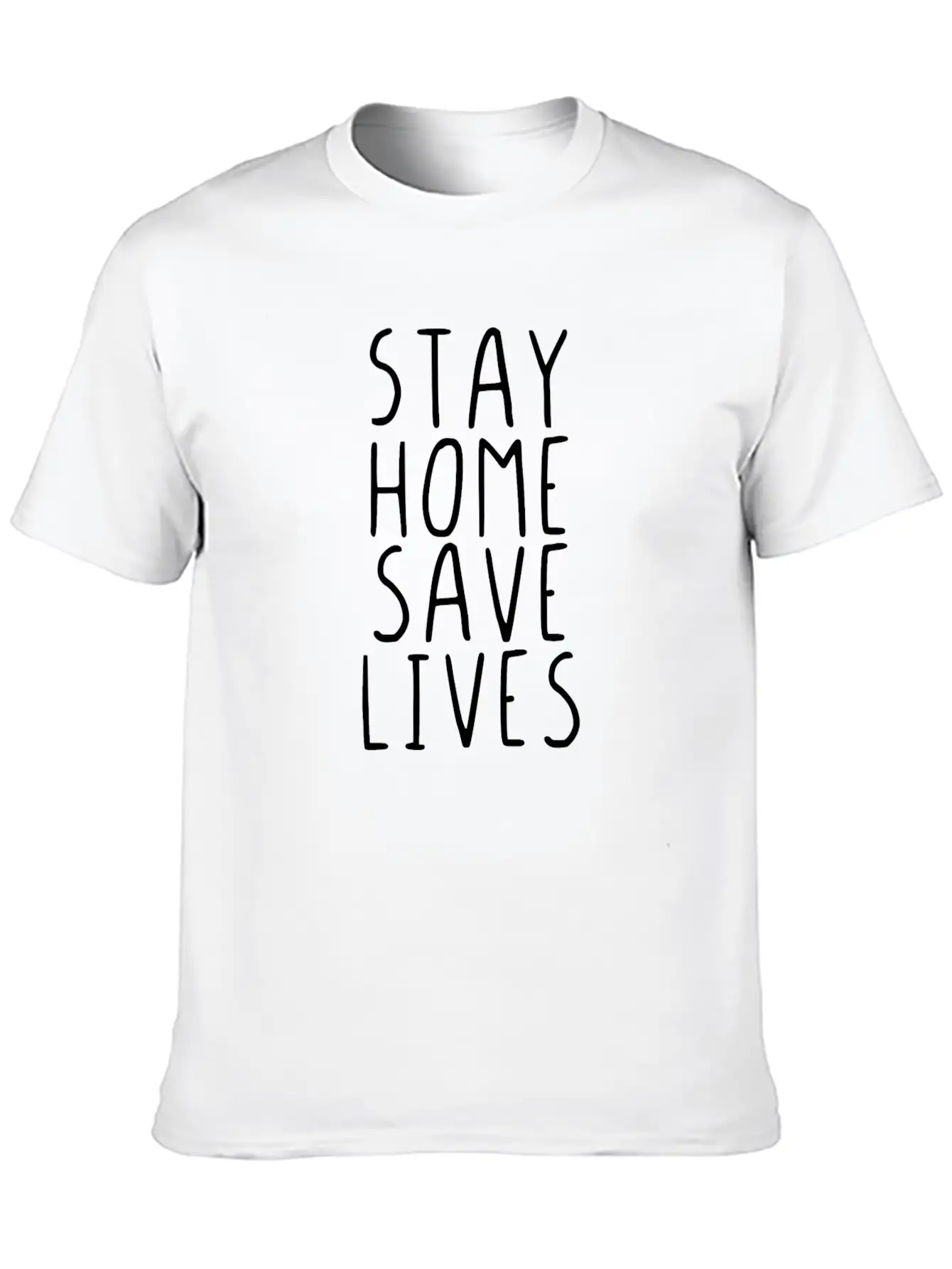 Stay Home Save Lives Unisex Casual T-Shirt ¨C Clean Design For Daily Comfort