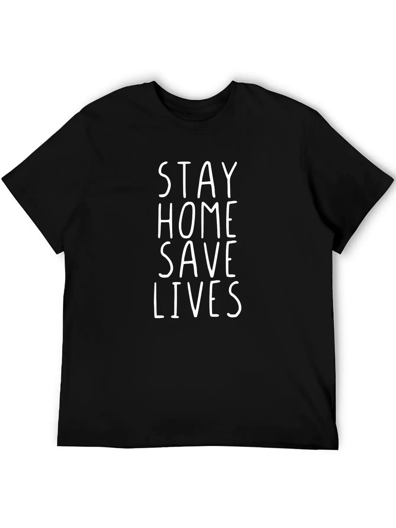 Stay Home Save Lives Unisex Casual T-Shirt ¨C Clean Design For Daily Comfort