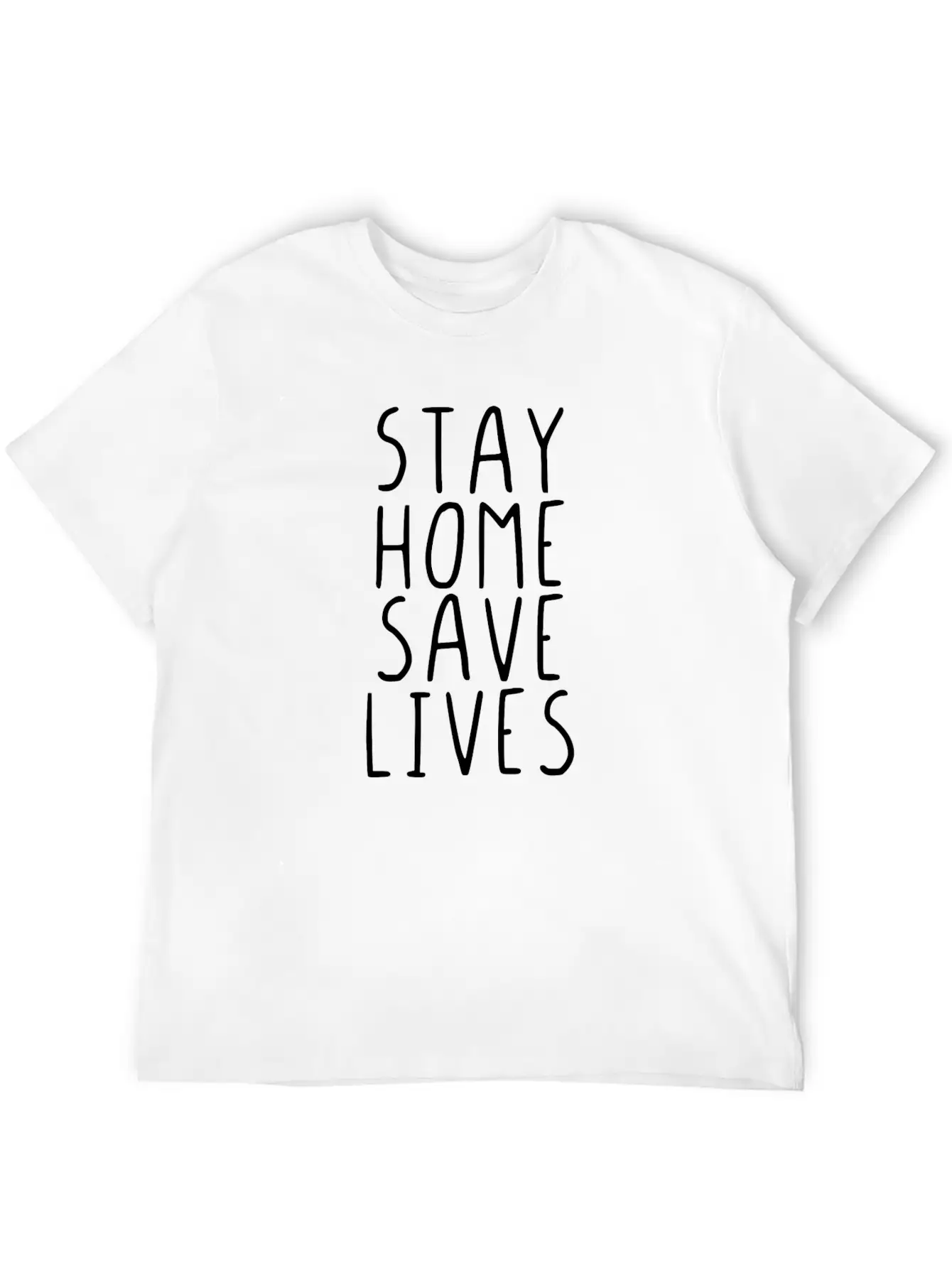 Stay Home Save Lives Unisex Casual T-Shirt ¨C Clean Design For Daily Comfort