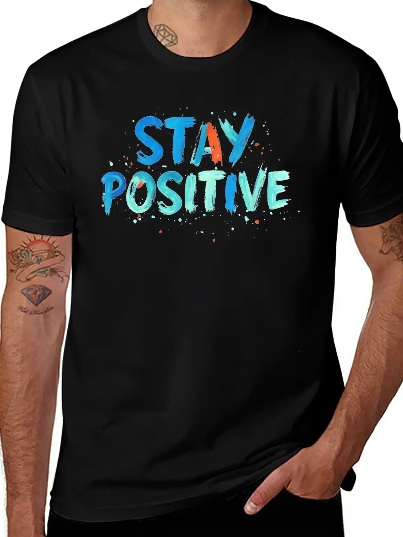 Stay Positive Soft Cotton Short Sleeve Tee ¨C Unisex Wardrobe Staple