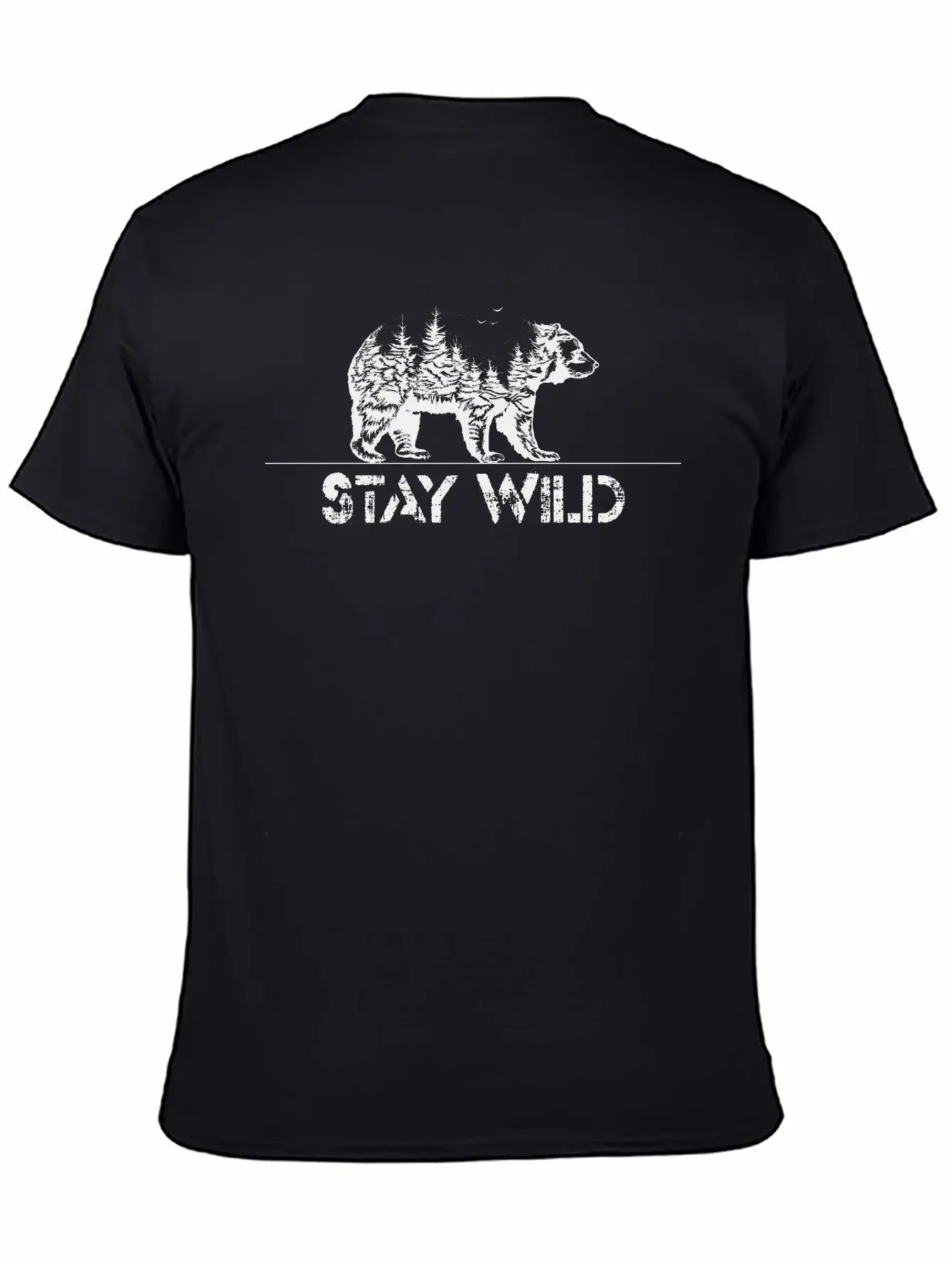 Stay Wild Basic Graphic T-Shirt ¨C Daily Comfort In Soft Cotton