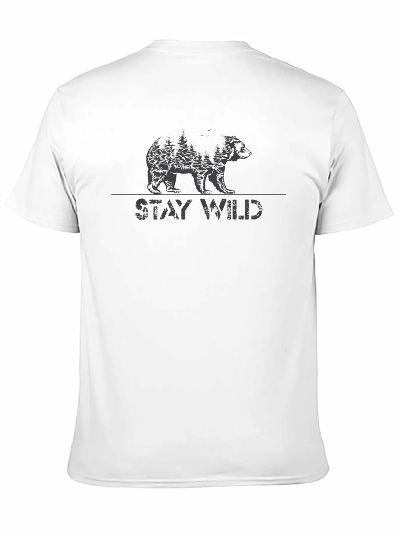 Stay Wild Basic Graphic T-Shirt ¨C Daily Comfort In Soft Cotton