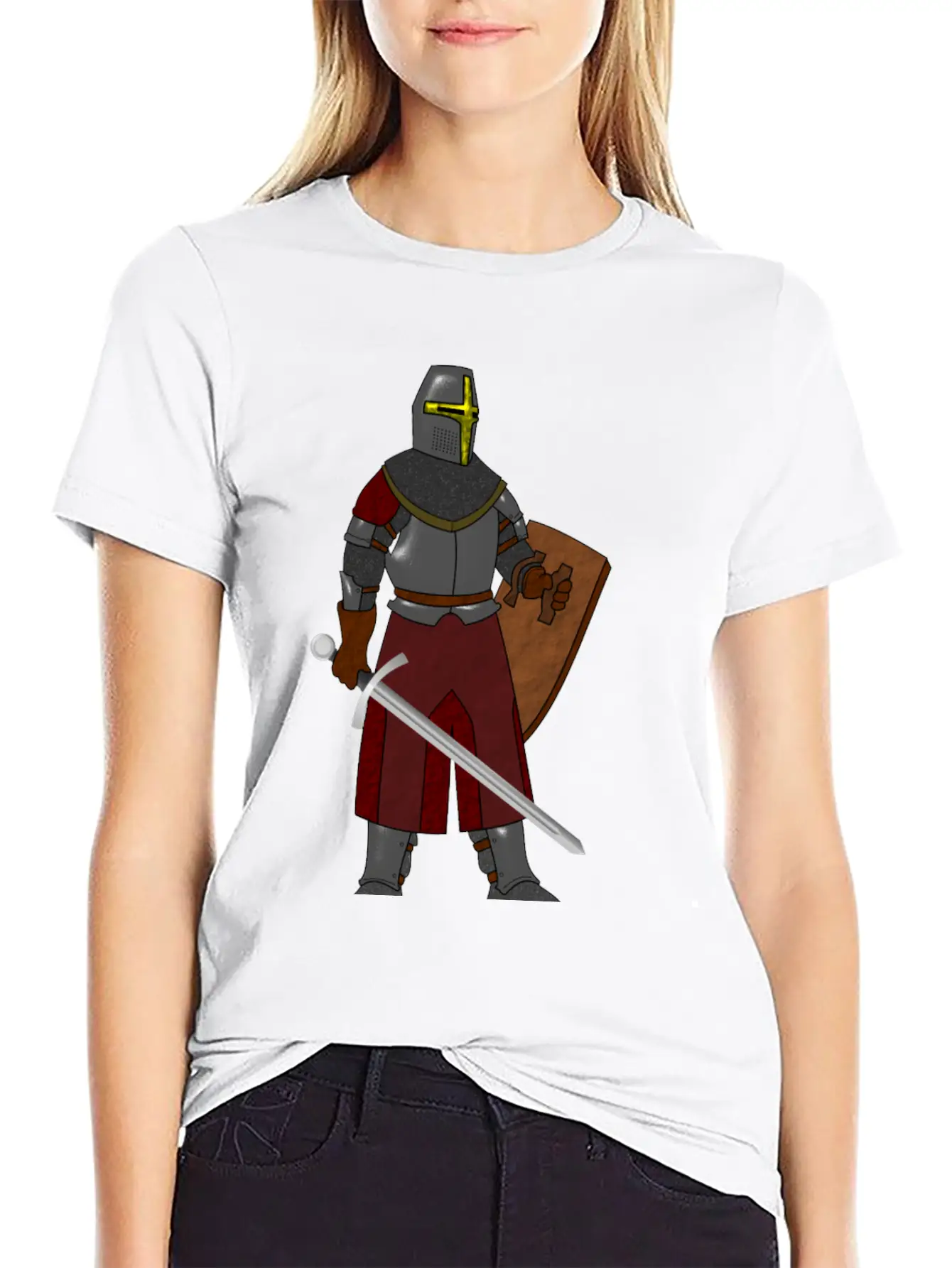 Steel Plate Armor Basic Graphic T-Shirt ¨C Daily Comfort In Soft Cotton