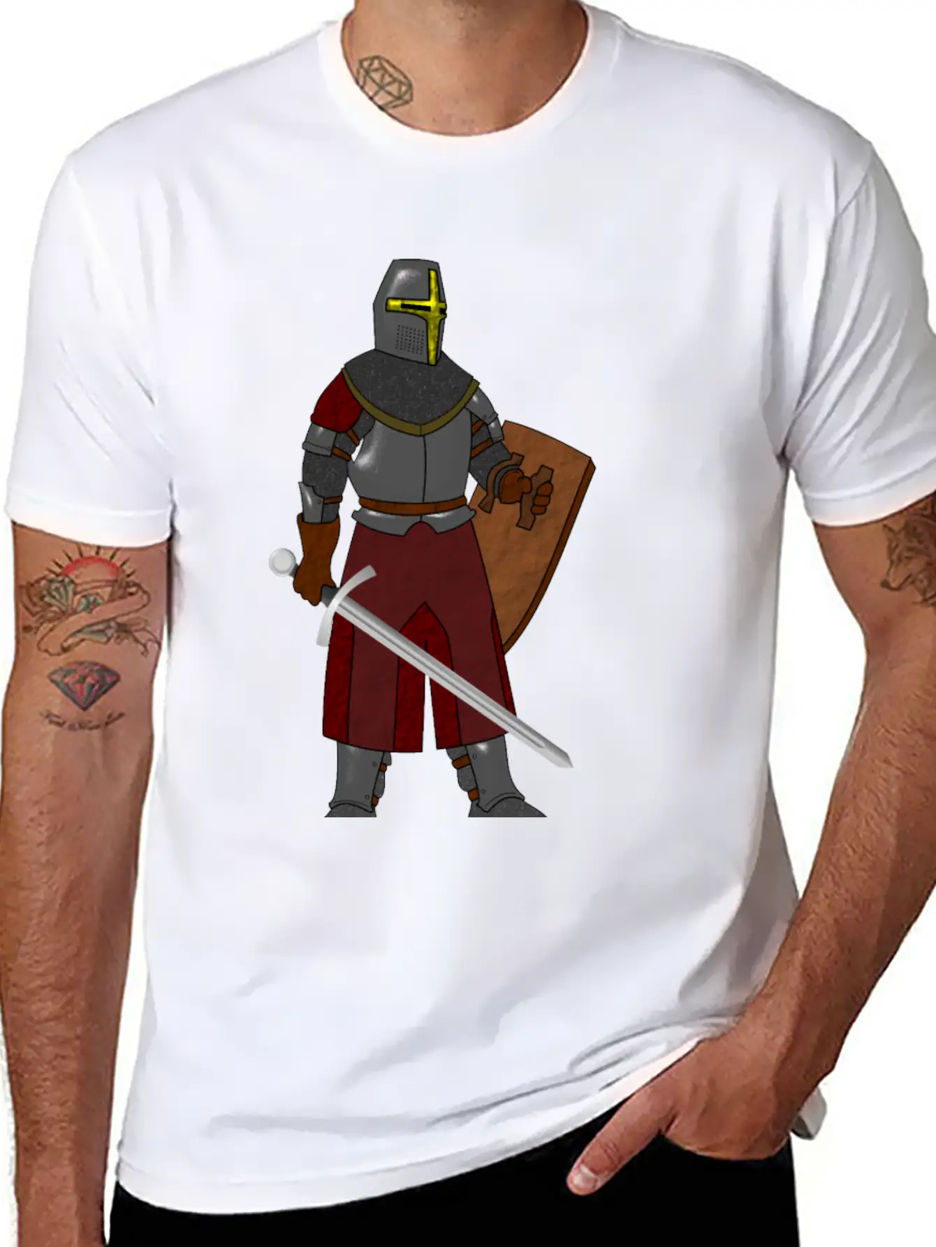 Steel Plate Armor Basic Graphic T-Shirt ¨C Daily Comfort In Soft Cotton