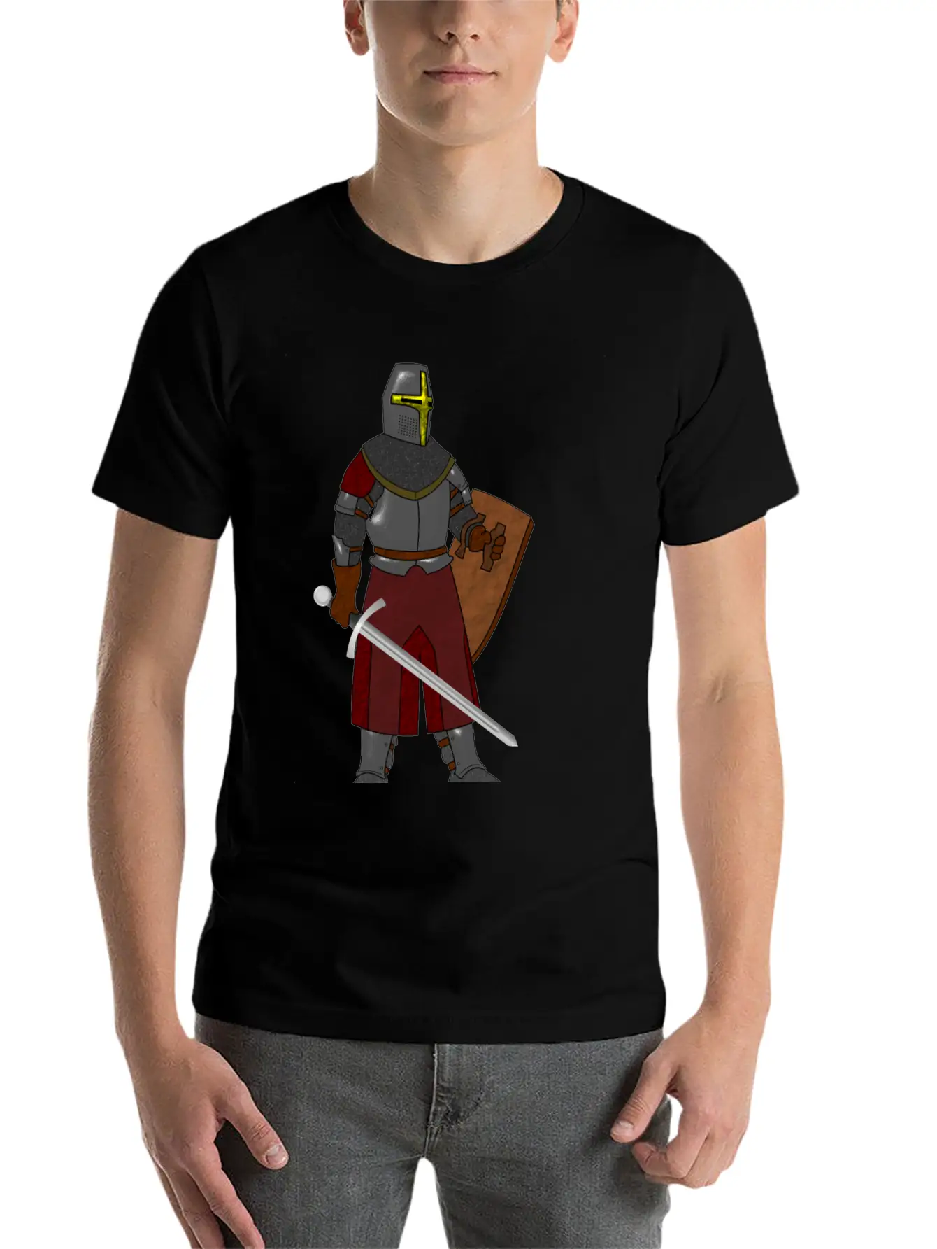Steel Plate Armor Basic Graphic T-Shirt ¨C Daily Comfort In Soft Cotton
