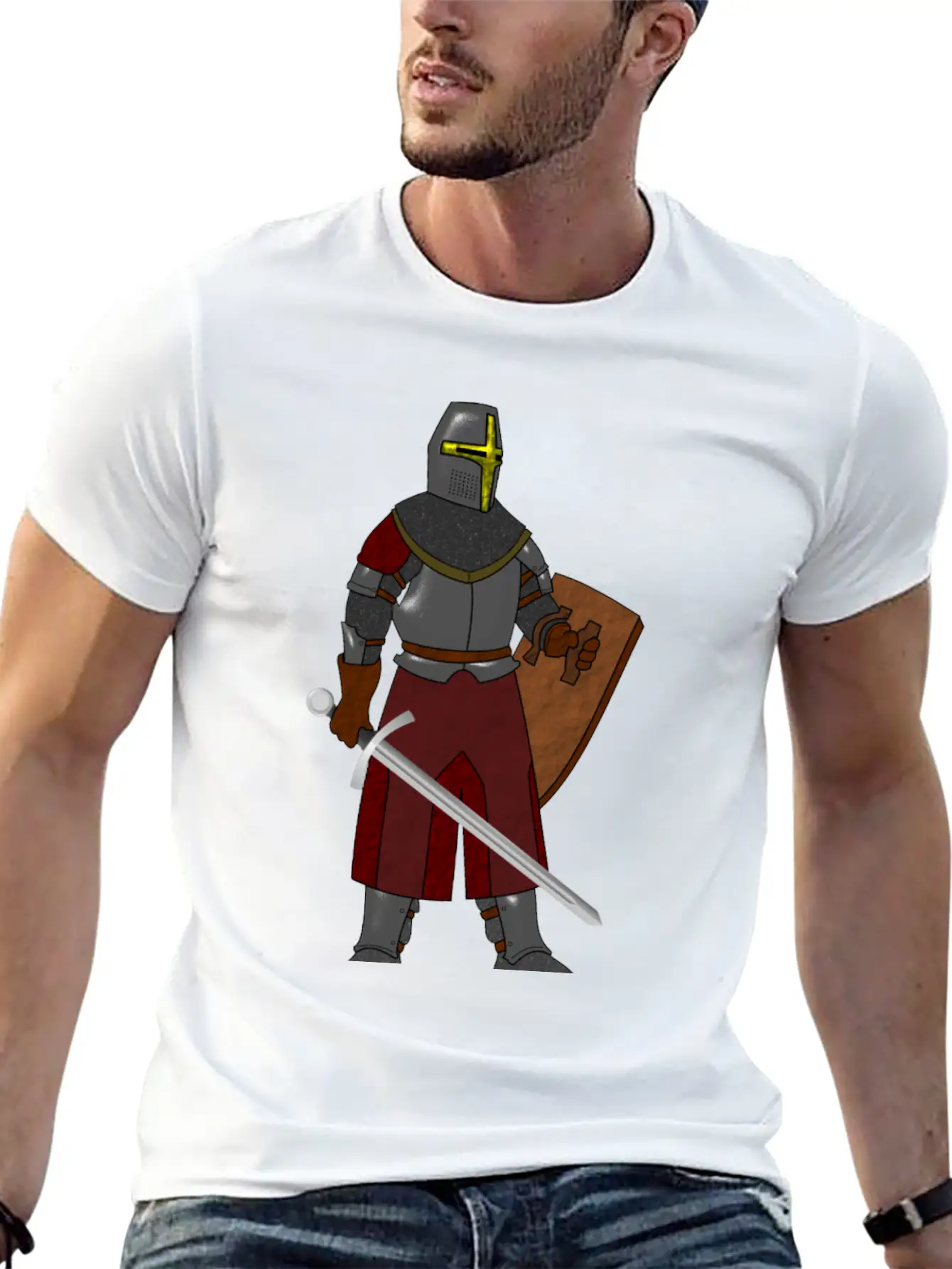 Steel Plate Armor Basic Graphic T-Shirt ¨C Daily Comfort In Soft Cotton