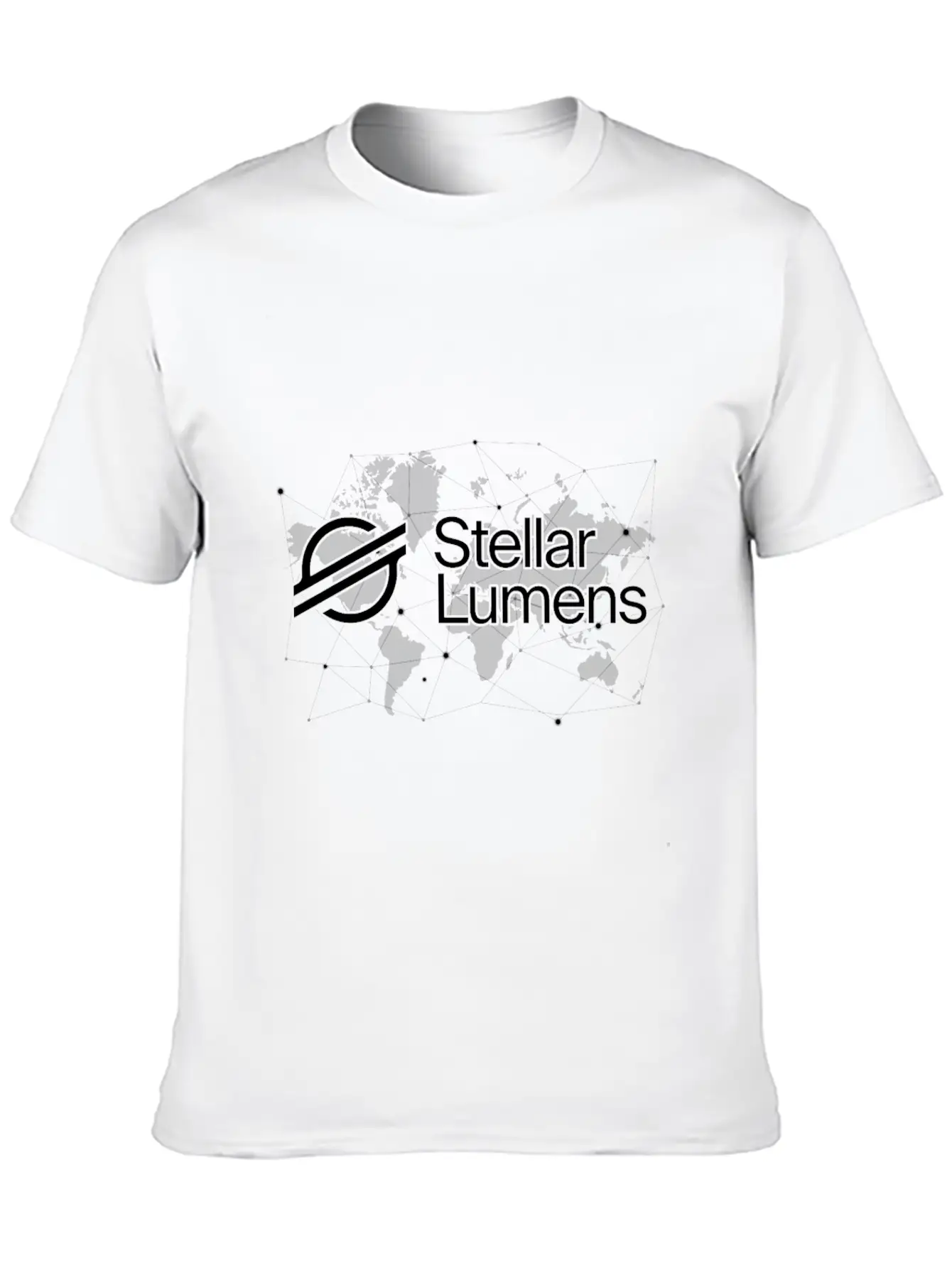 Stellar XML Crypto Trader World Map Essential Cotton Tee For Daily Outfits ¨C Unisex Style