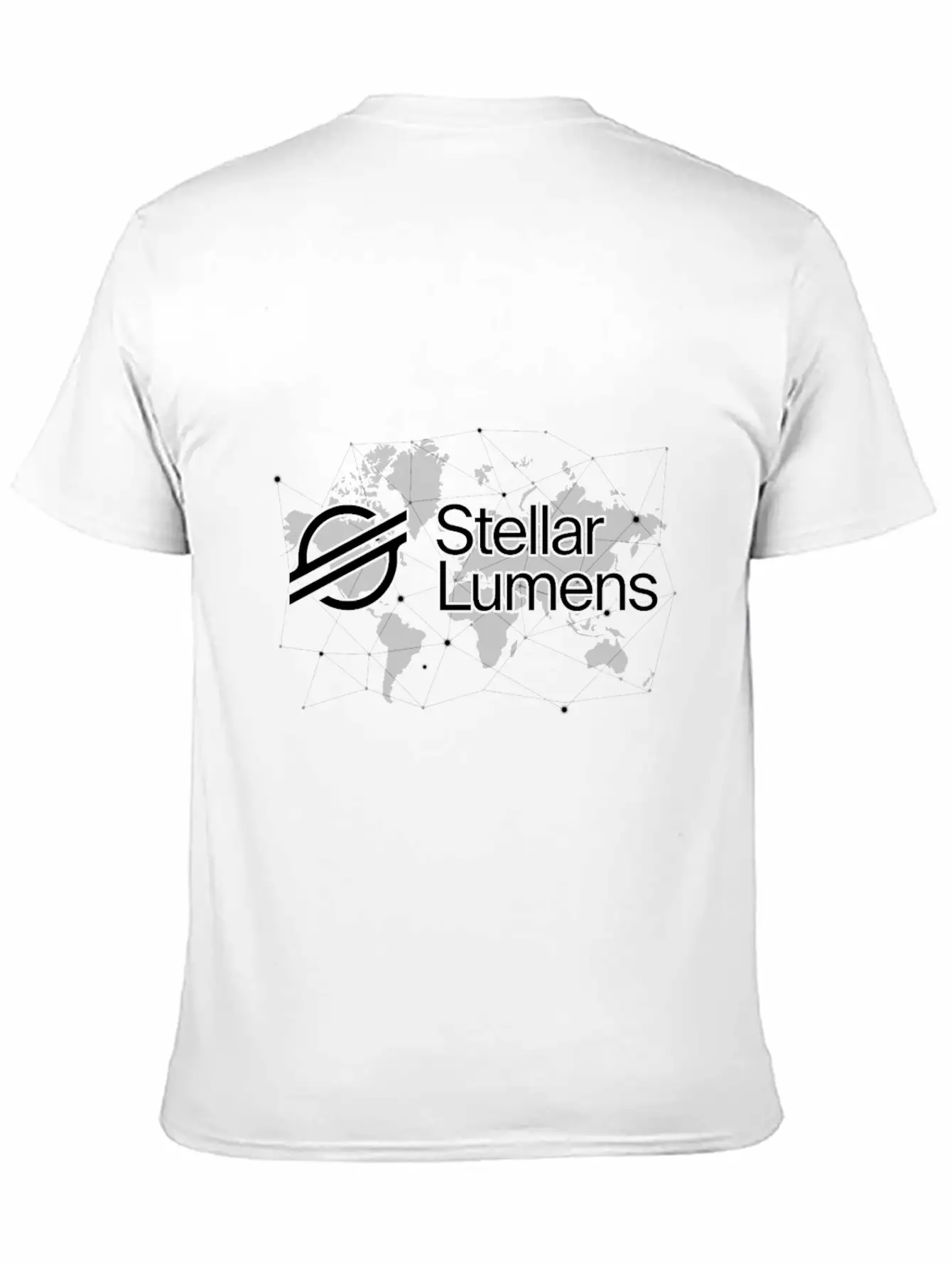 Stellar XML Crypto Trader World Map Essential Cotton Tee For Daily Outfits ¨C Unisex Style