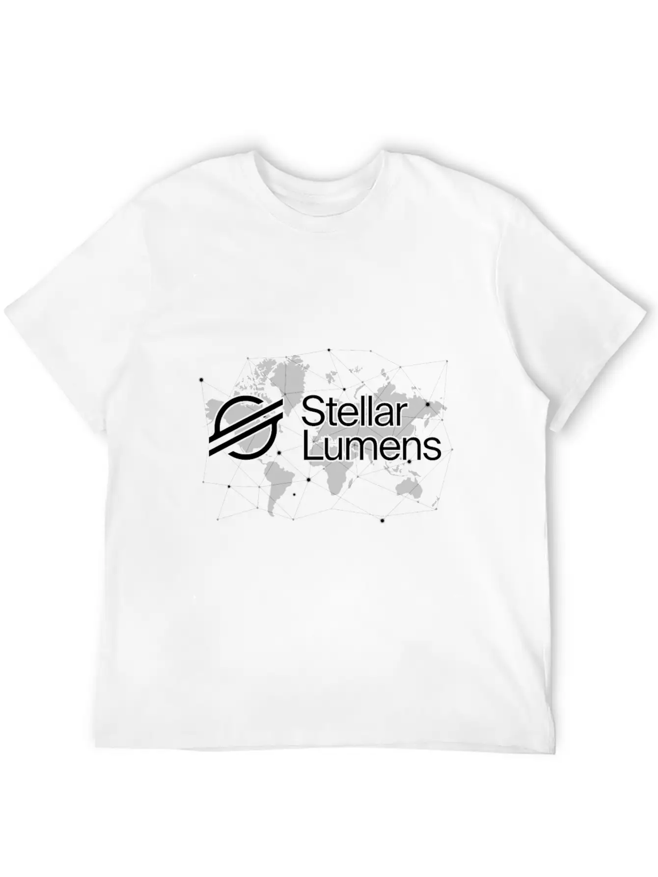 Stellar XML Crypto Trader World Map Essential Cotton Tee For Daily Outfits ¨C Unisex Style