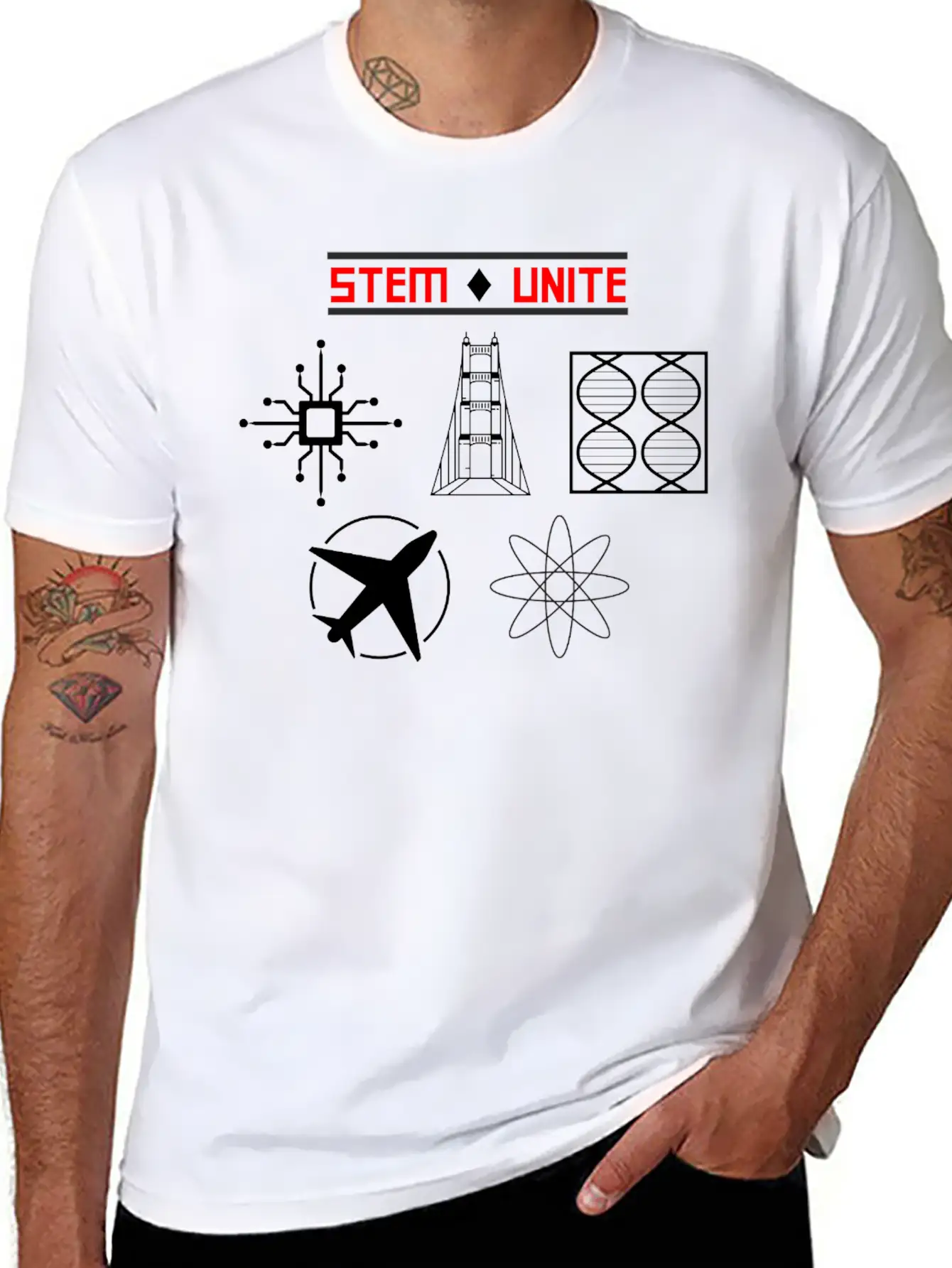 STEM UNITE Female Engineer Soft Cotton Short Sleeve Tee ¨C Unisex Wardrobe Staple