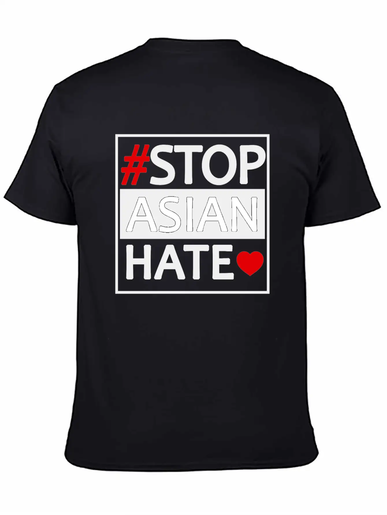STOP ASIAN HATE Basic Graphic T-Shirt ¨C Daily Comfort In Soft Cotton