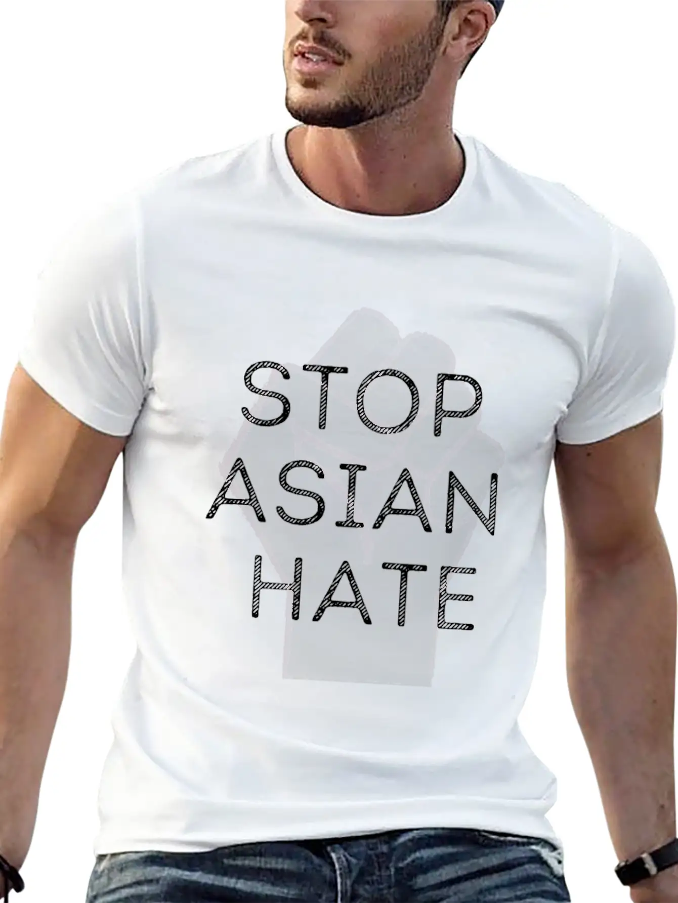 STOP ASIAN HATE Soft Cotton Short Sleeve Tee ¨C Unisex Wardrobe Staple