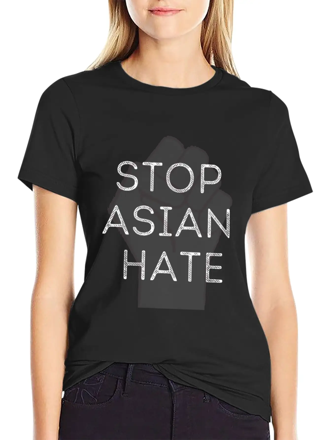 STOP ASIAN HATE Soft Cotton Short Sleeve Tee ¨C Unisex Wardrobe Staple