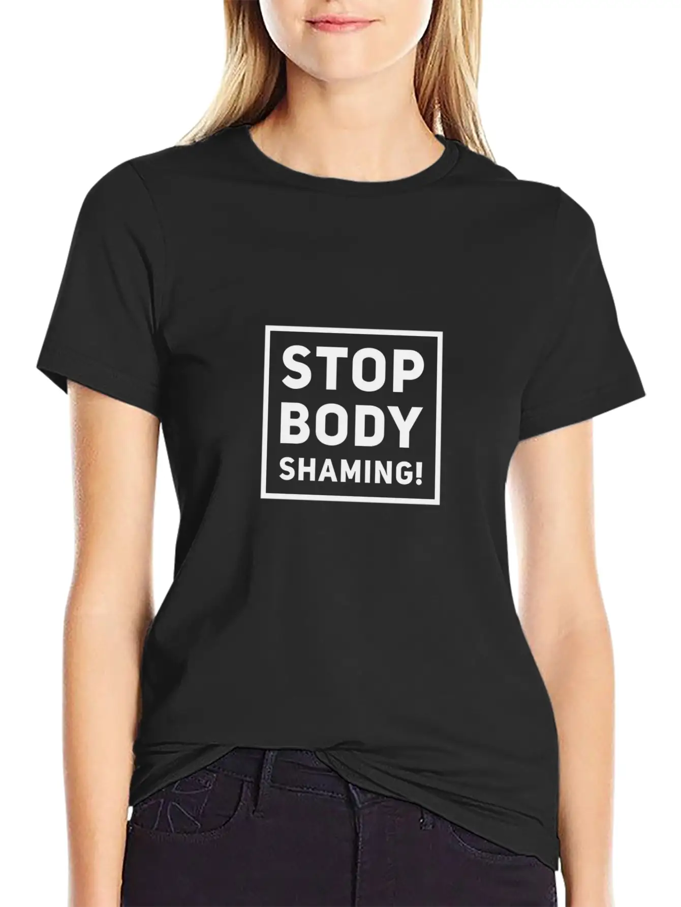 Stop Body Shaming Fat Shaming Gift Idea Basic Graphic T-Shirt ¨C Daily Comfort In Soft Cotton