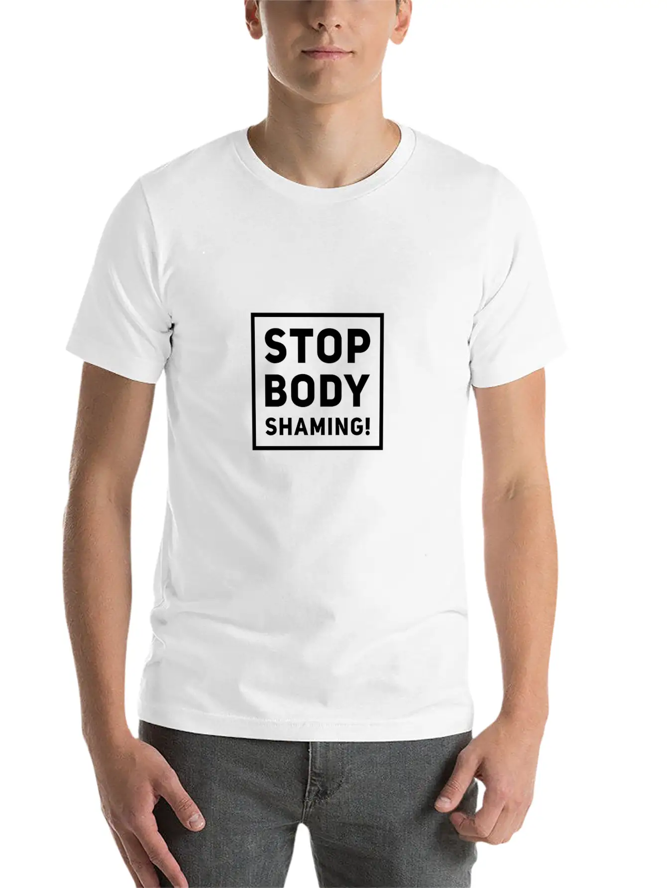 Stop Body Shaming Fat Shaming Gift Idea Basic Graphic T-Shirt ¨C Daily Comfort In Soft Cotton