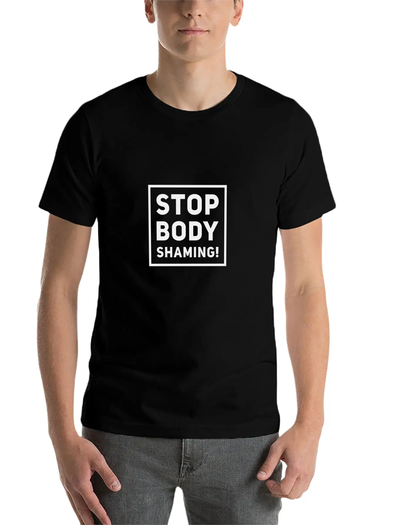 Stop Body Shaming Fat Shaming Gift Idea Basic Graphic T-Shirt ¨C Daily Comfort In Soft Cotton