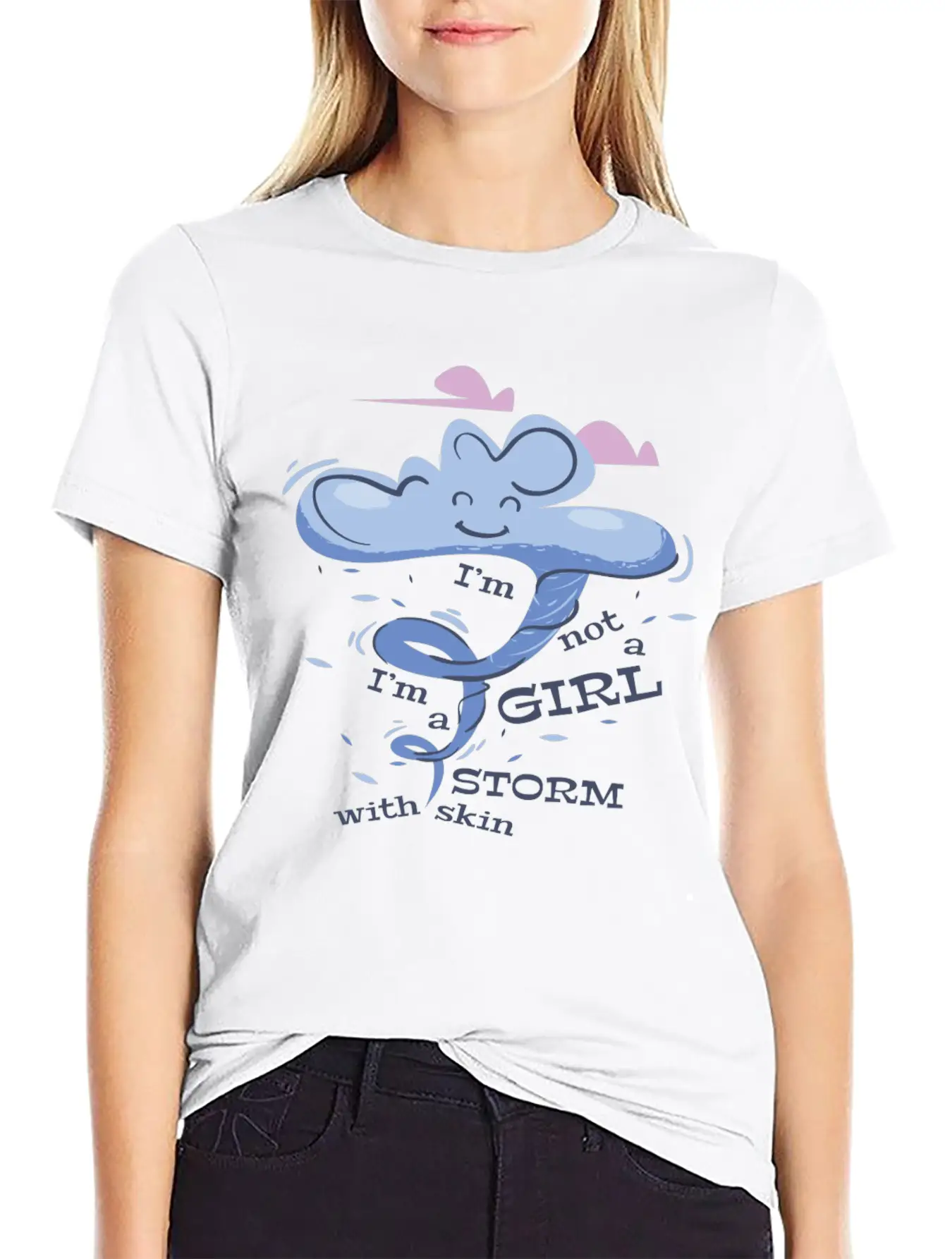 Storm Girl Basic Graphic T-Shirt ¨C Daily Comfort In Soft Cotton