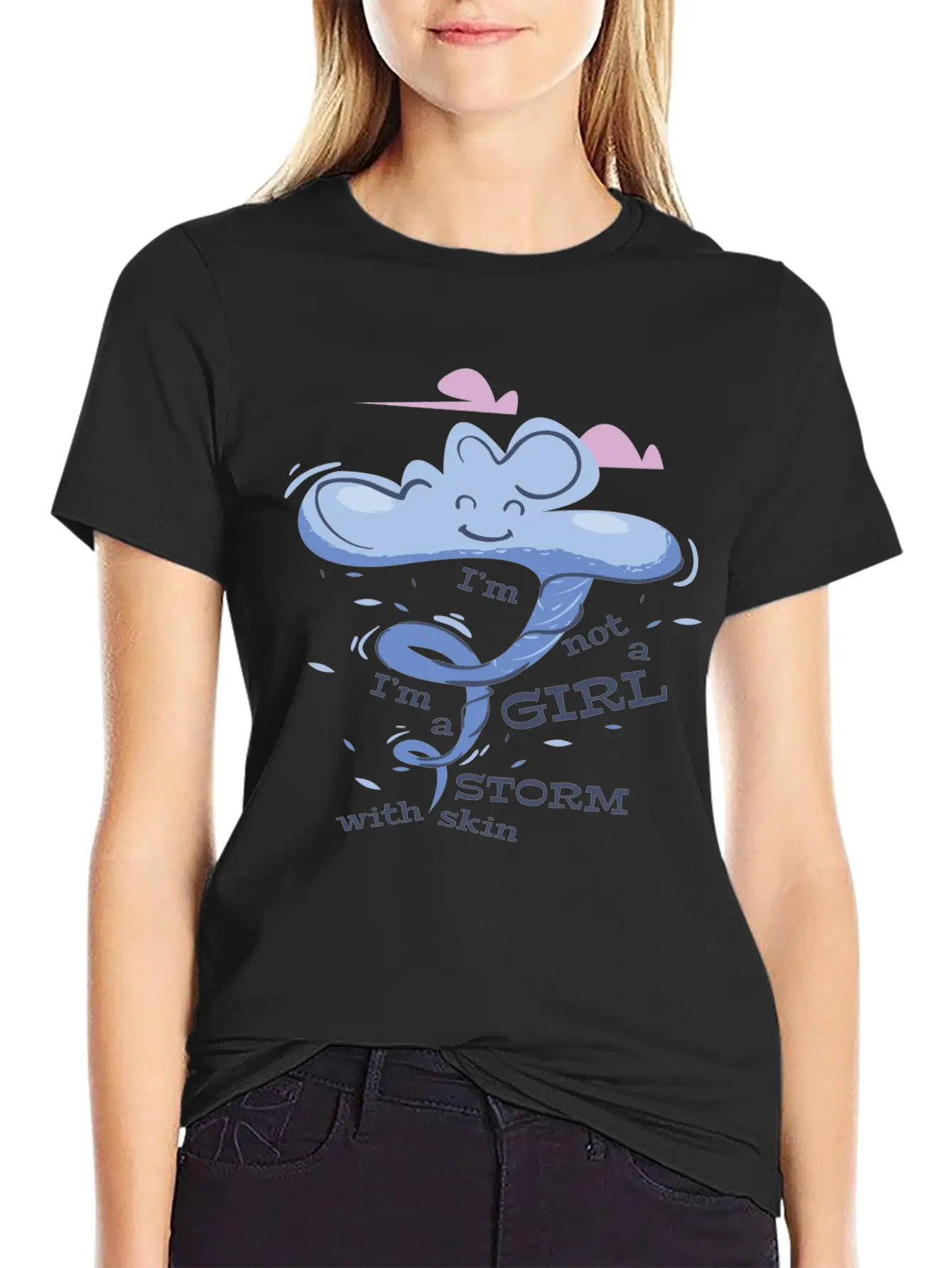 Storm Girl Basic Graphic T-Shirt ¨C Daily Comfort In Soft Cotton