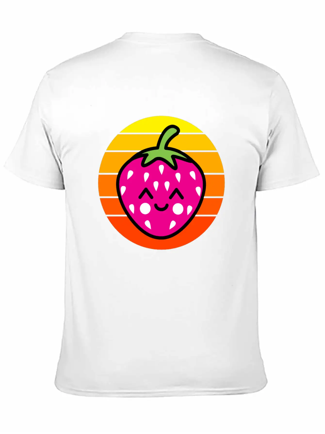 Strawberry Sunset Basic Graphic T-Shirt ¨C Daily Comfort In Soft Cotton