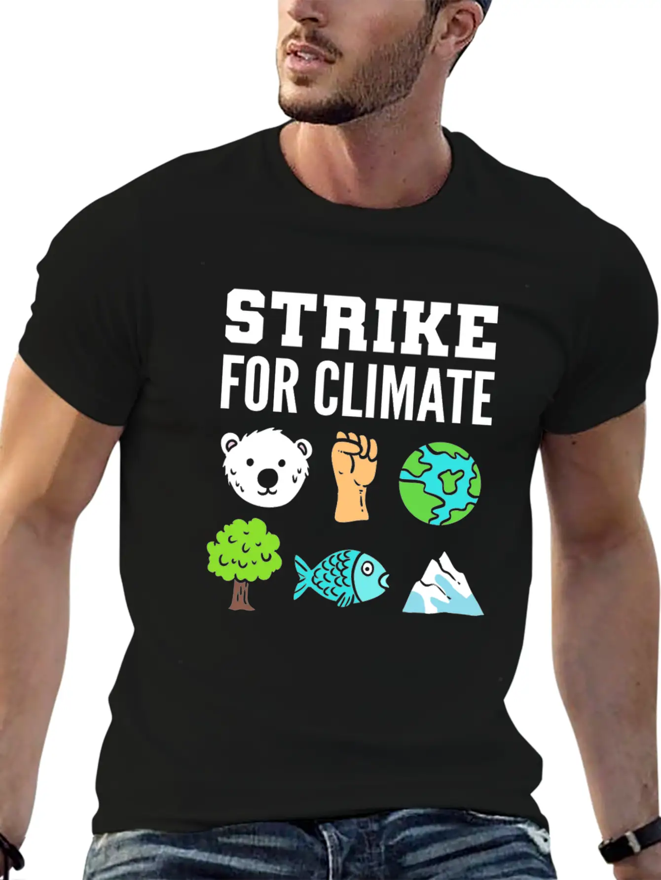 Strike For Climate Eco-Friendly Advocates Gift Essential Cotton Tee For Daily Outfits ¨C Unisex Style