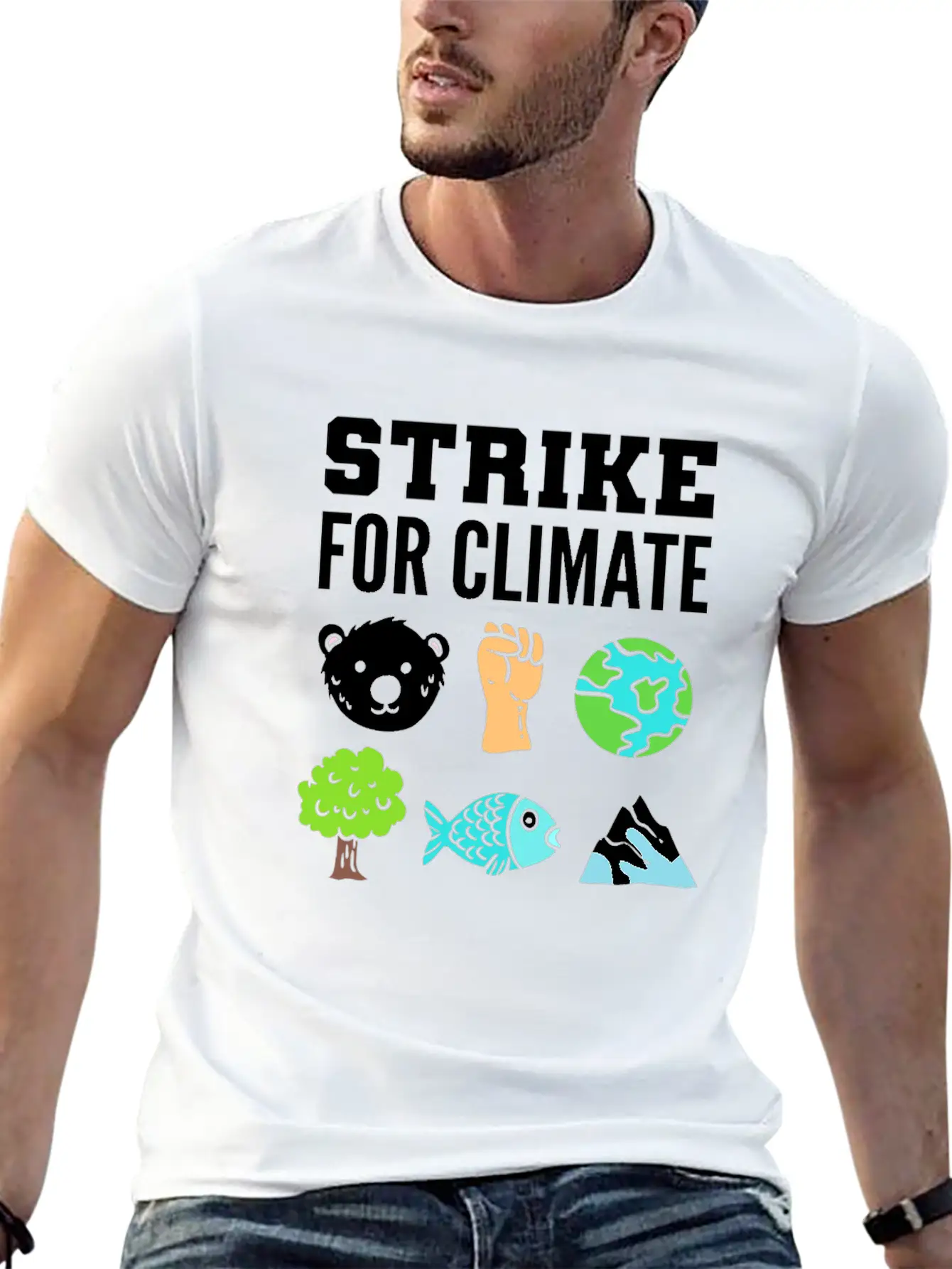 Strike For Climate Eco-Friendly Advocates Gift Essential Cotton Tee For Daily Outfits ¨C Unisex Style