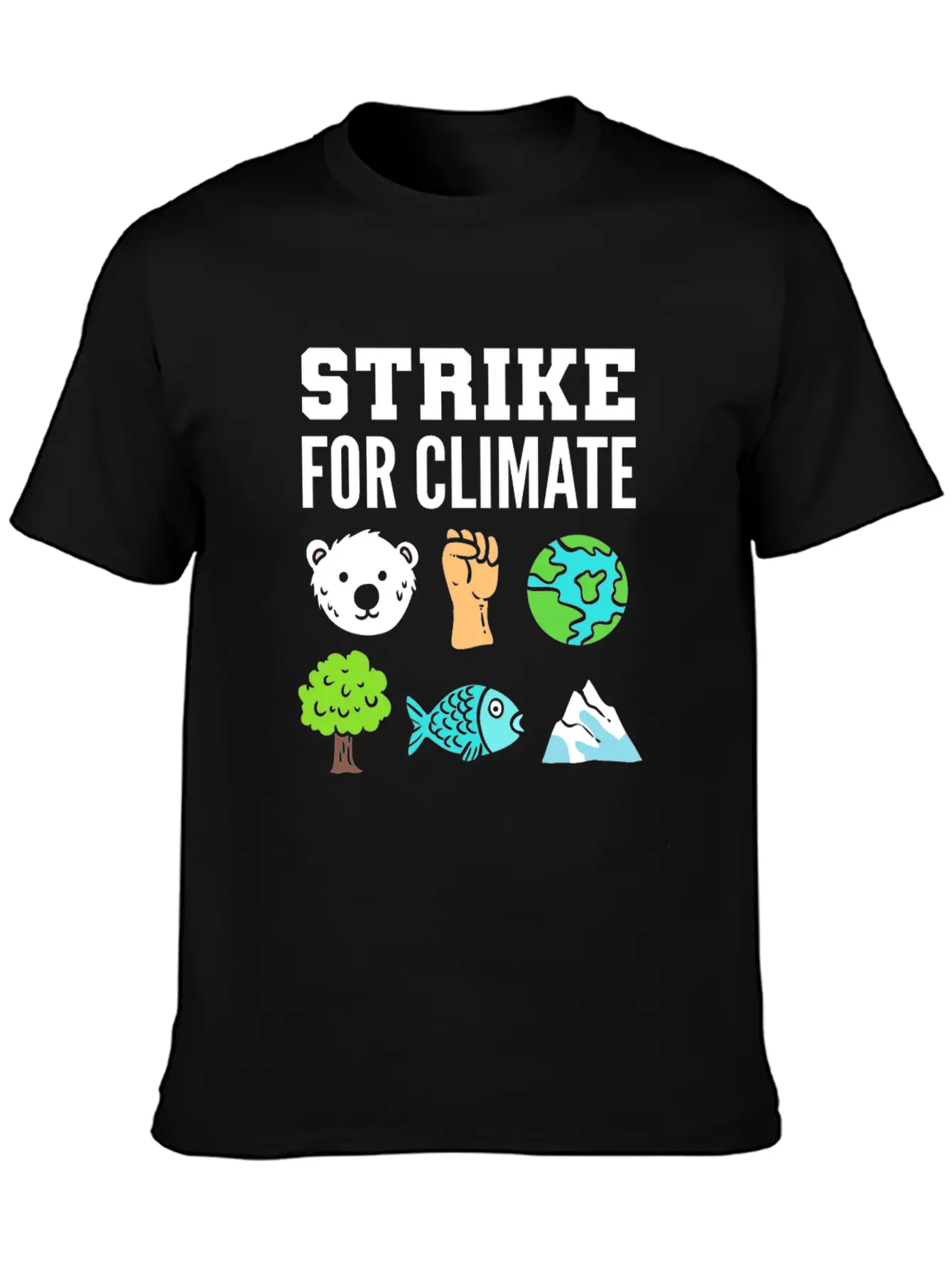 Strike For Climate Eco-Friendly Advocates Gift Essential Cotton Tee For Daily Outfits ¨C Unisex Style