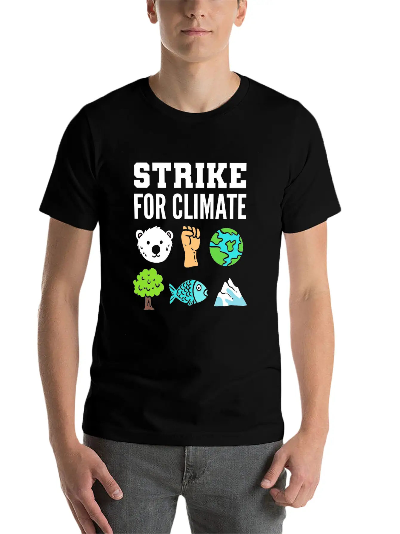 Strike For Climate Eco-Friendly Advocates Gift Essential Cotton Tee For Daily Outfits ¨C Unisex Style