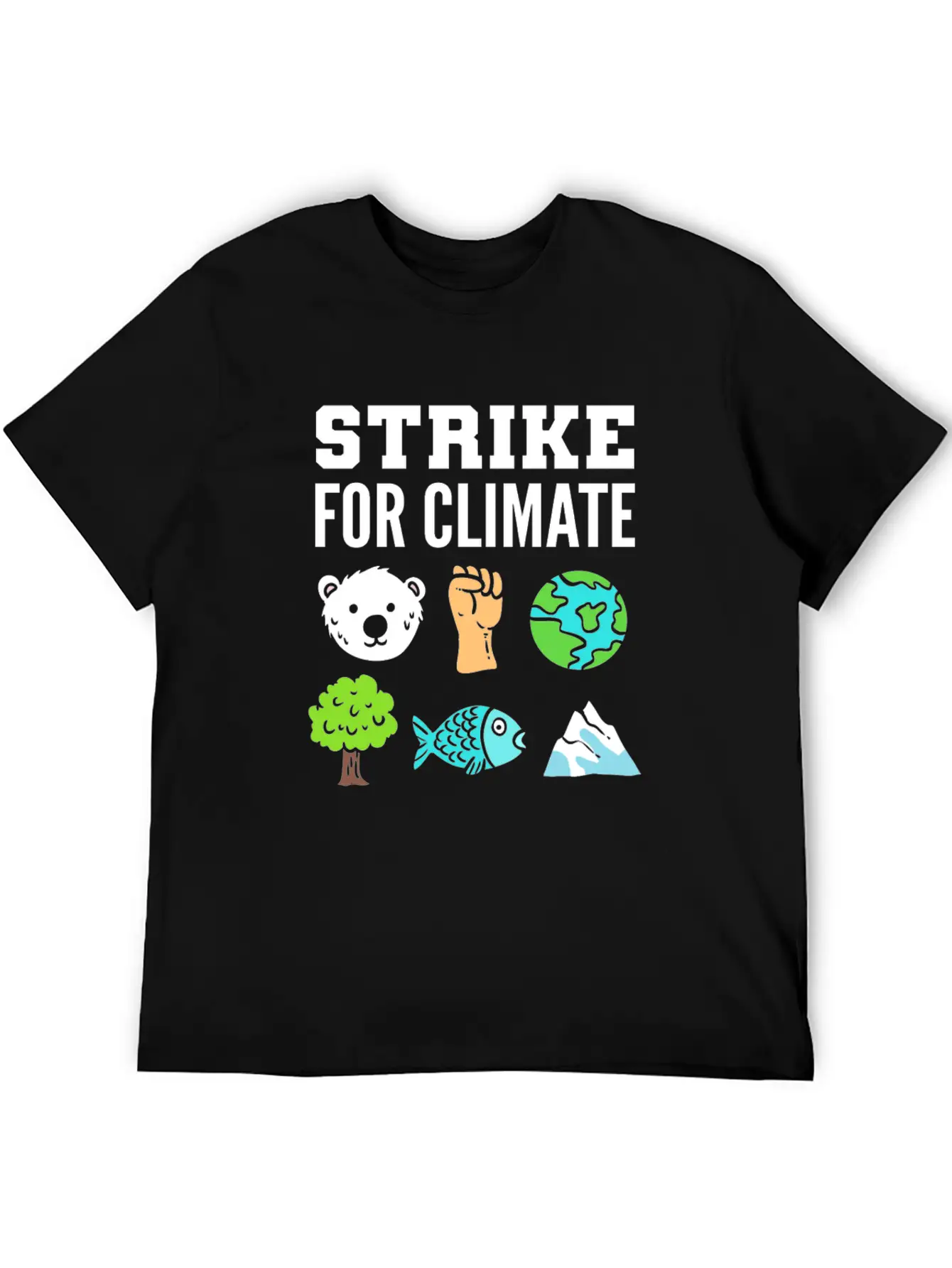 Strike For Climate Eco-Friendly Advocates Gift Essential Cotton Tee For Daily Outfits ¨C Unisex Style