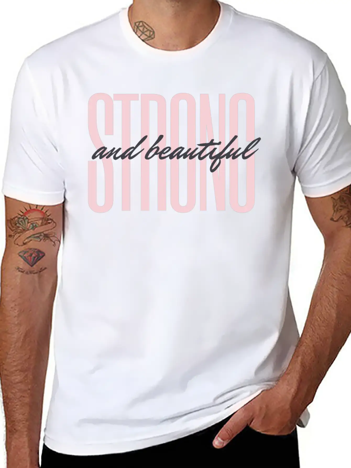 Strong And Beautiful Unisex Casual T-Shirt ¨C Clean Design For Daily Comfort