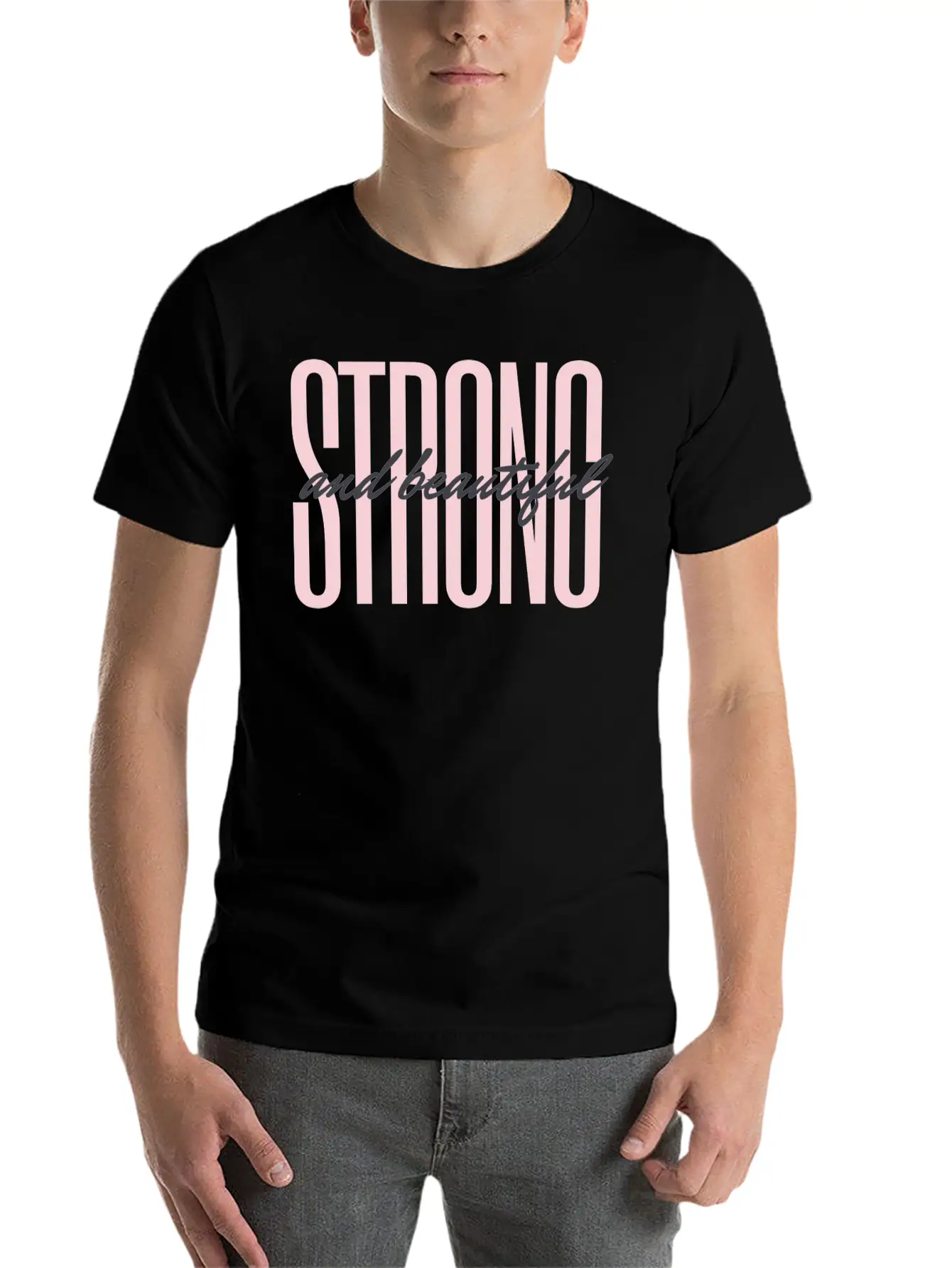 Strong And Beautiful Unisex Casual T-Shirt ¨C Clean Design For Daily Comfort