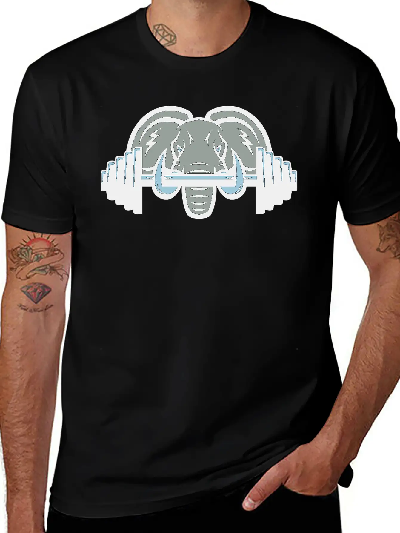 Strong Elephant Essential Cotton Tee For Daily Outfits ¨C Unisex Style