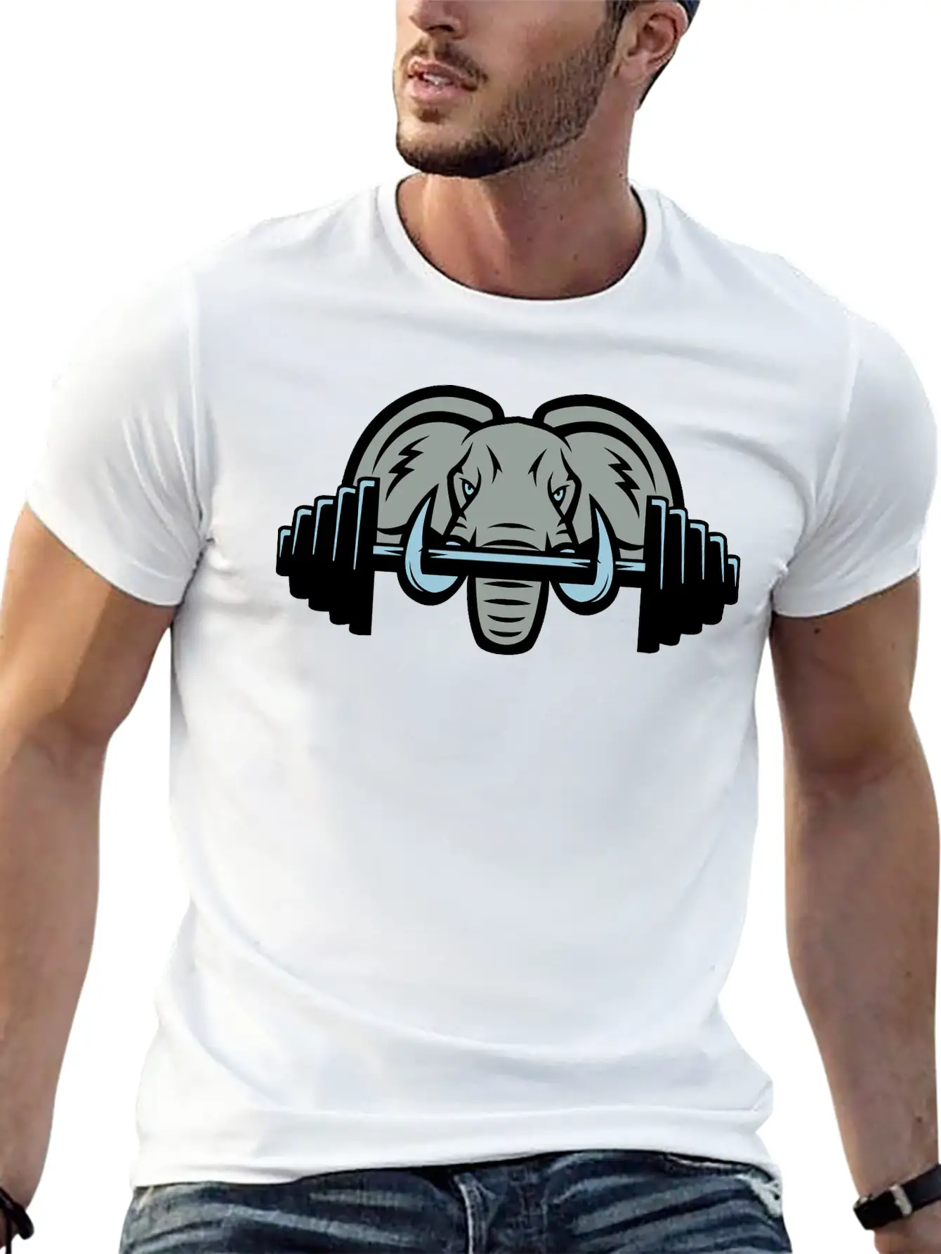 Strong Elephant Essential Cotton Tee For Daily Outfits ¨C Unisex Style