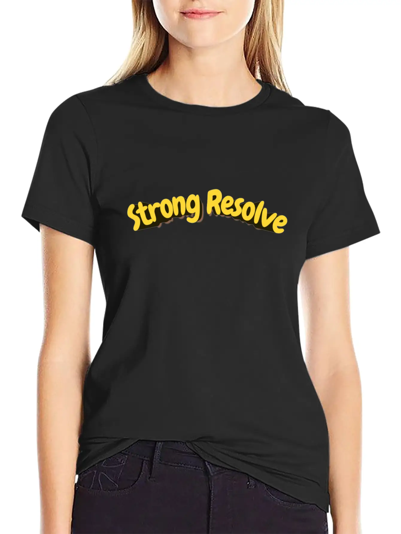 Strong Resolve Basic Graphic T-Shirt ¨C Daily Comfort In Soft Cotton