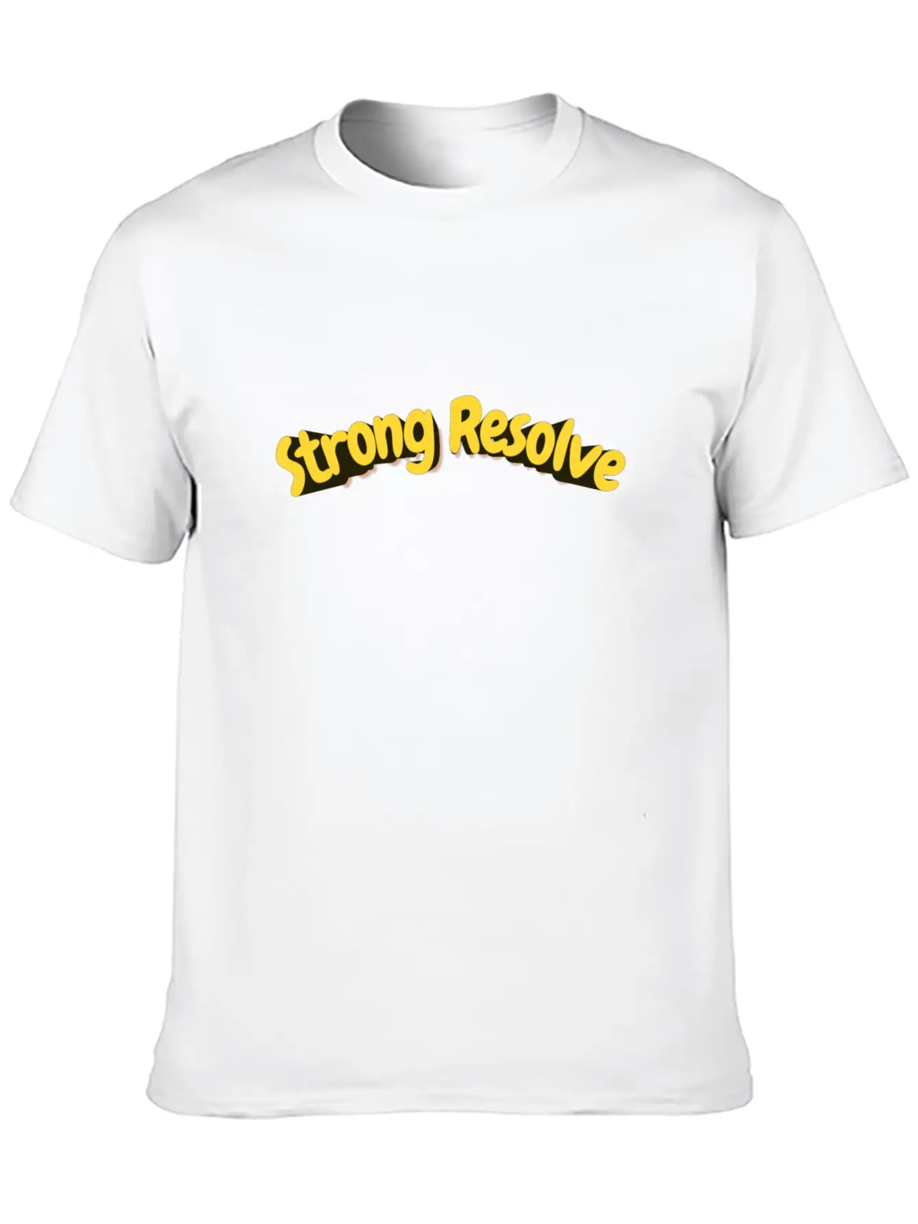 Strong Resolve Basic Graphic T-Shirt ¨C Daily Comfort In Soft Cotton