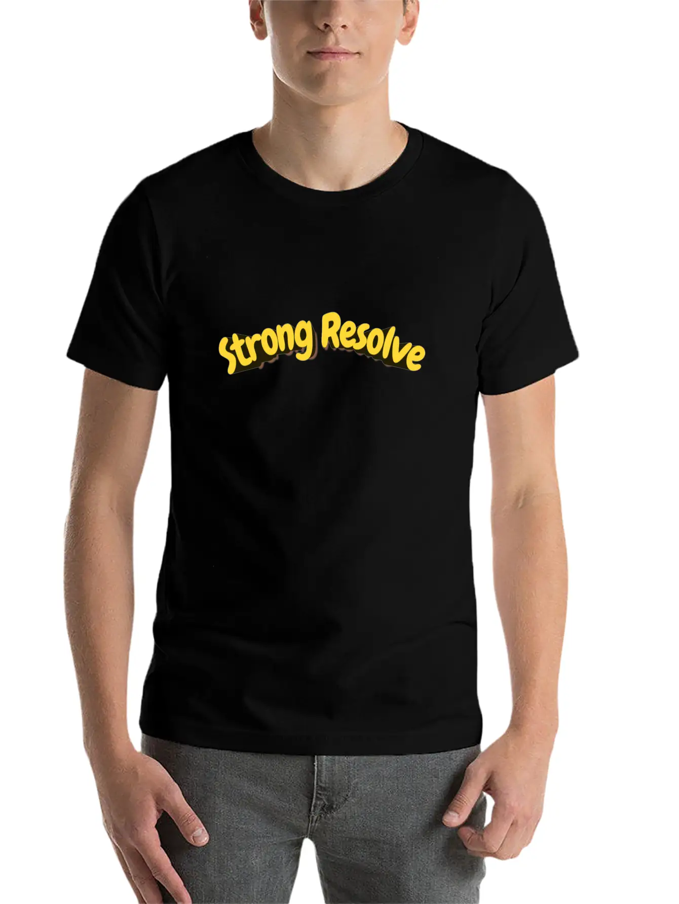 Strong Resolve Basic Graphic T-Shirt ¨C Daily Comfort In Soft Cotton