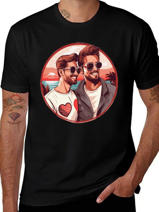 Stylish LGBT Gay Valentines Outfit Idea For Gays Essential Cotton Tee For Daily Outfits ¨C Unisex Style