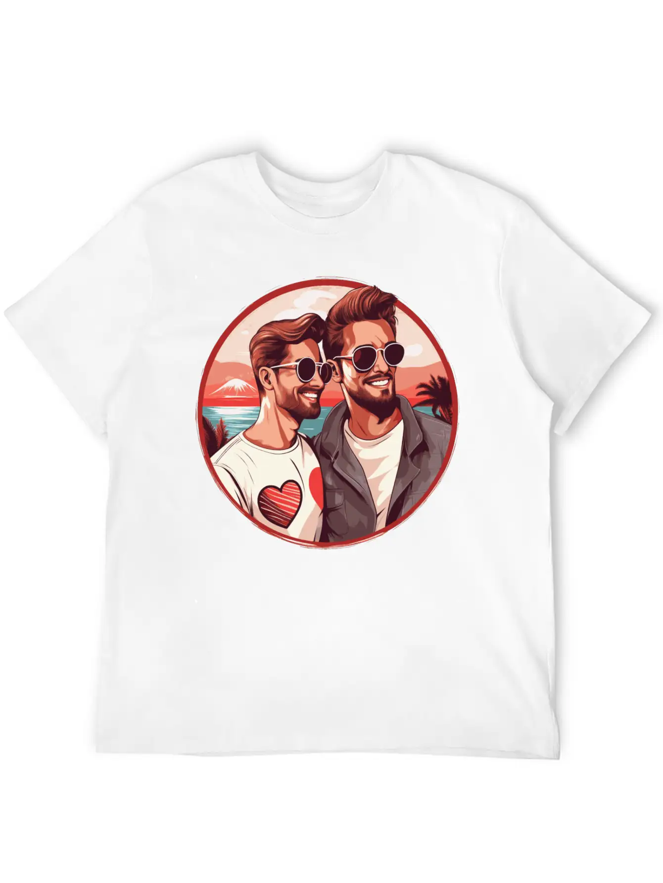 Stylish LGBT Gay Valentines Outfit Idea For Gays Essential Cotton Tee For Daily Outfits ¨C Unisex Style