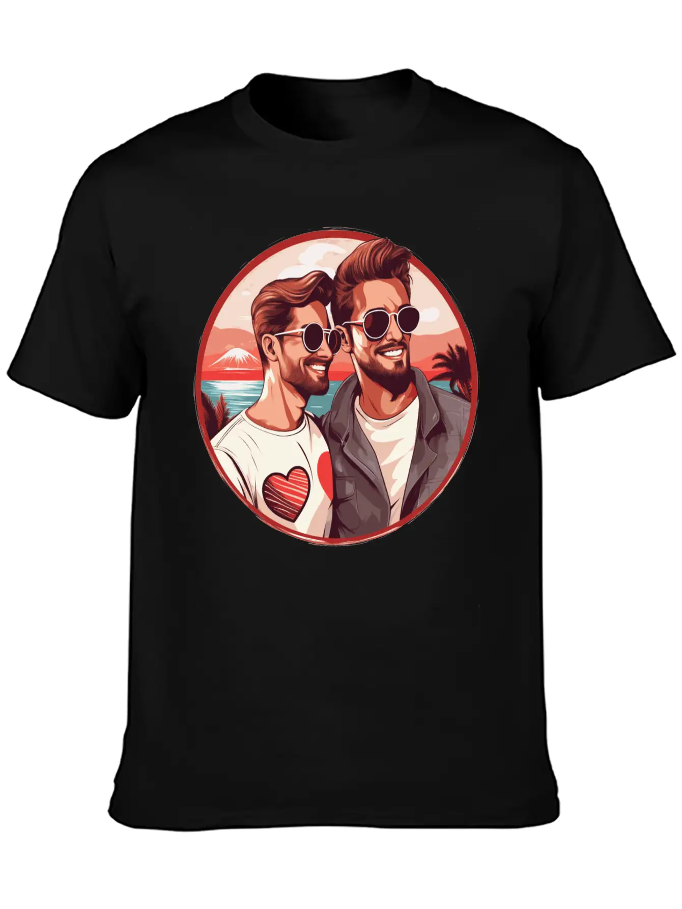 Stylish LGBT Gay Valentines Outfit Idea For Gays Essential Cotton Tee For Daily Outfits ¨C Unisex Style