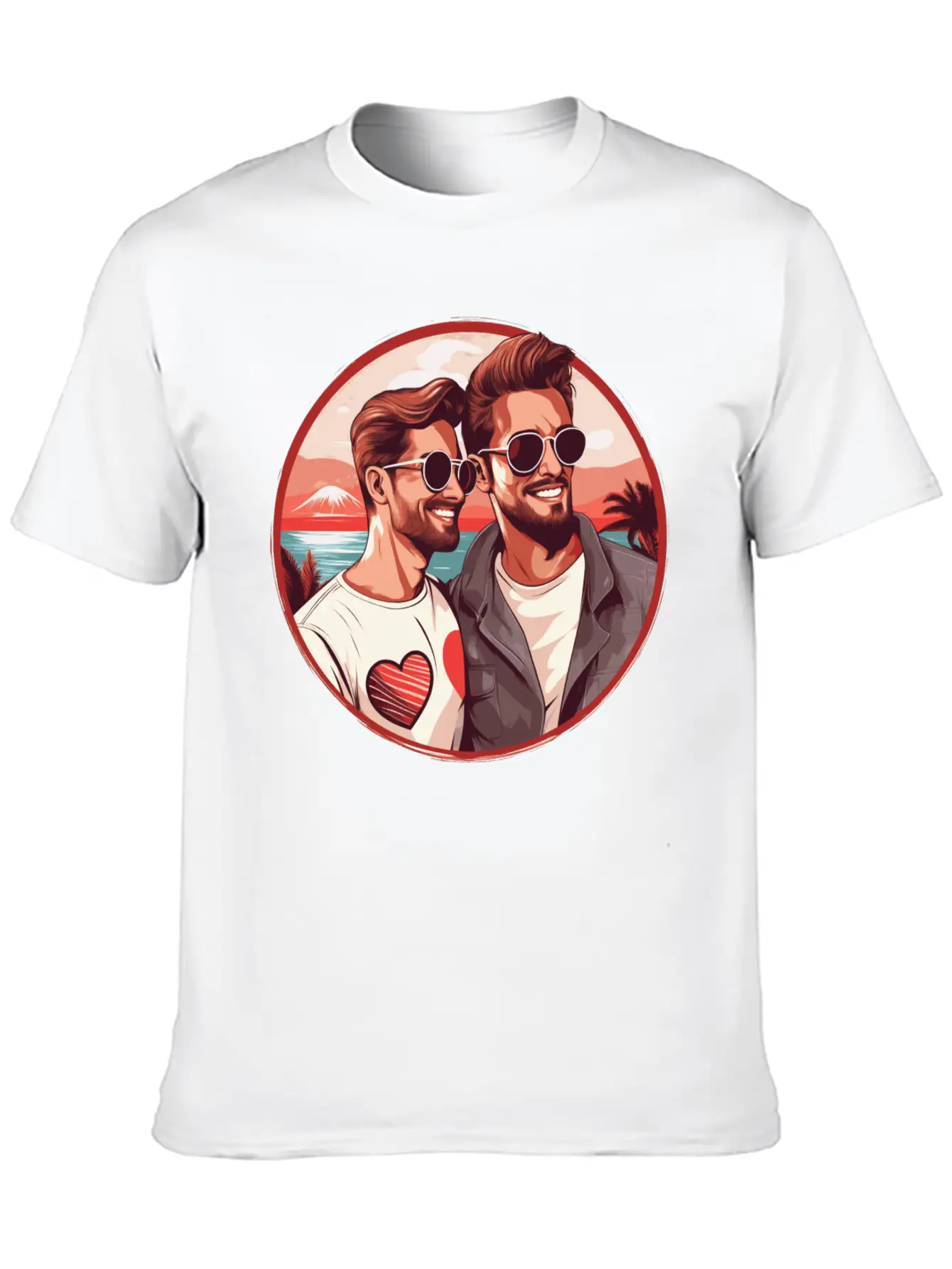 Stylish LGBT Gay Valentines Outfit Idea For Gays Essential Cotton Tee For Daily Outfits ¨C Unisex Style