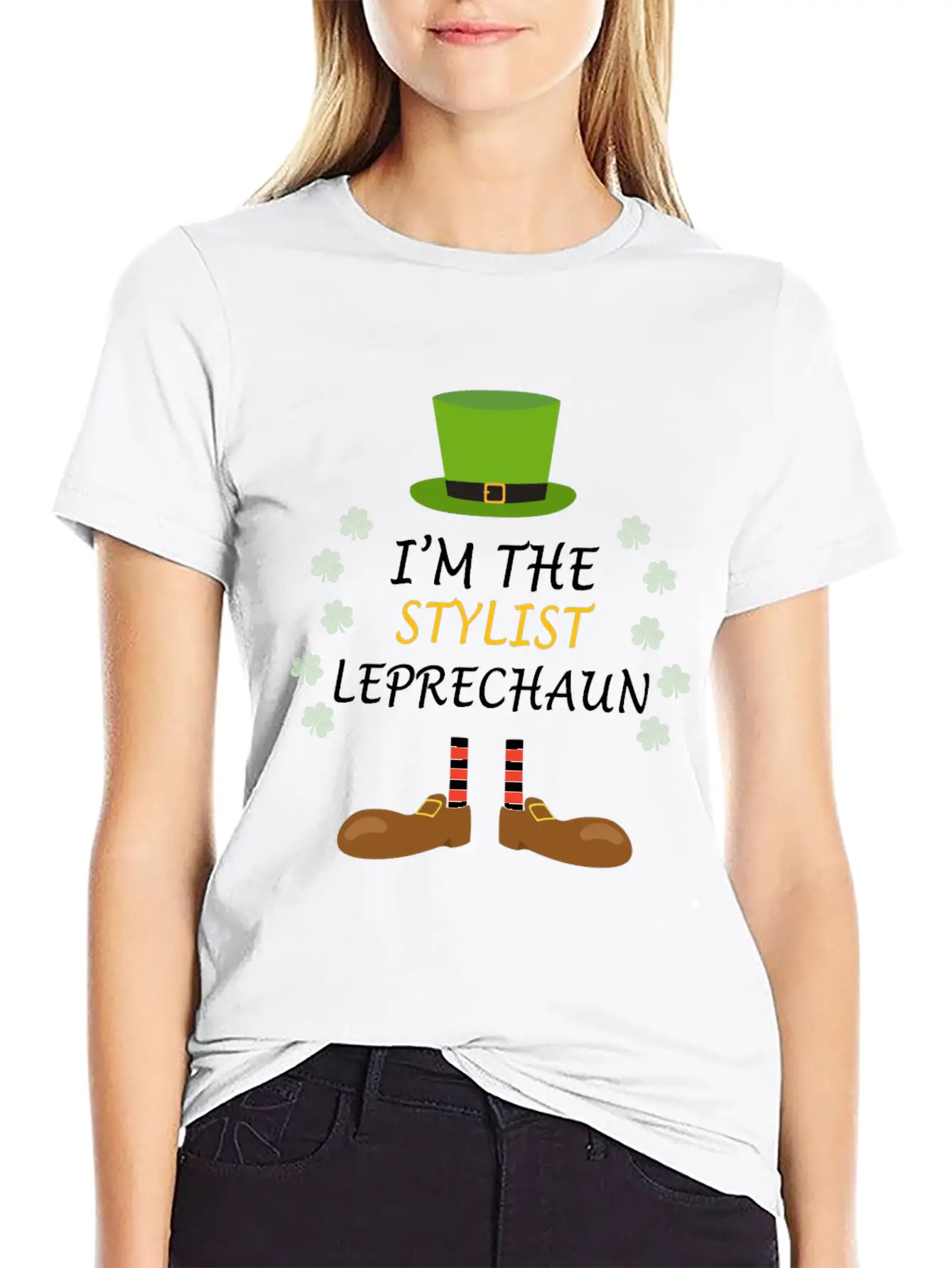 Stylist Leprechaun St Patricks Day Outfit Costume Soft Cotton Short Sleeve Tee ¨C Unisex Wardrobe Staple